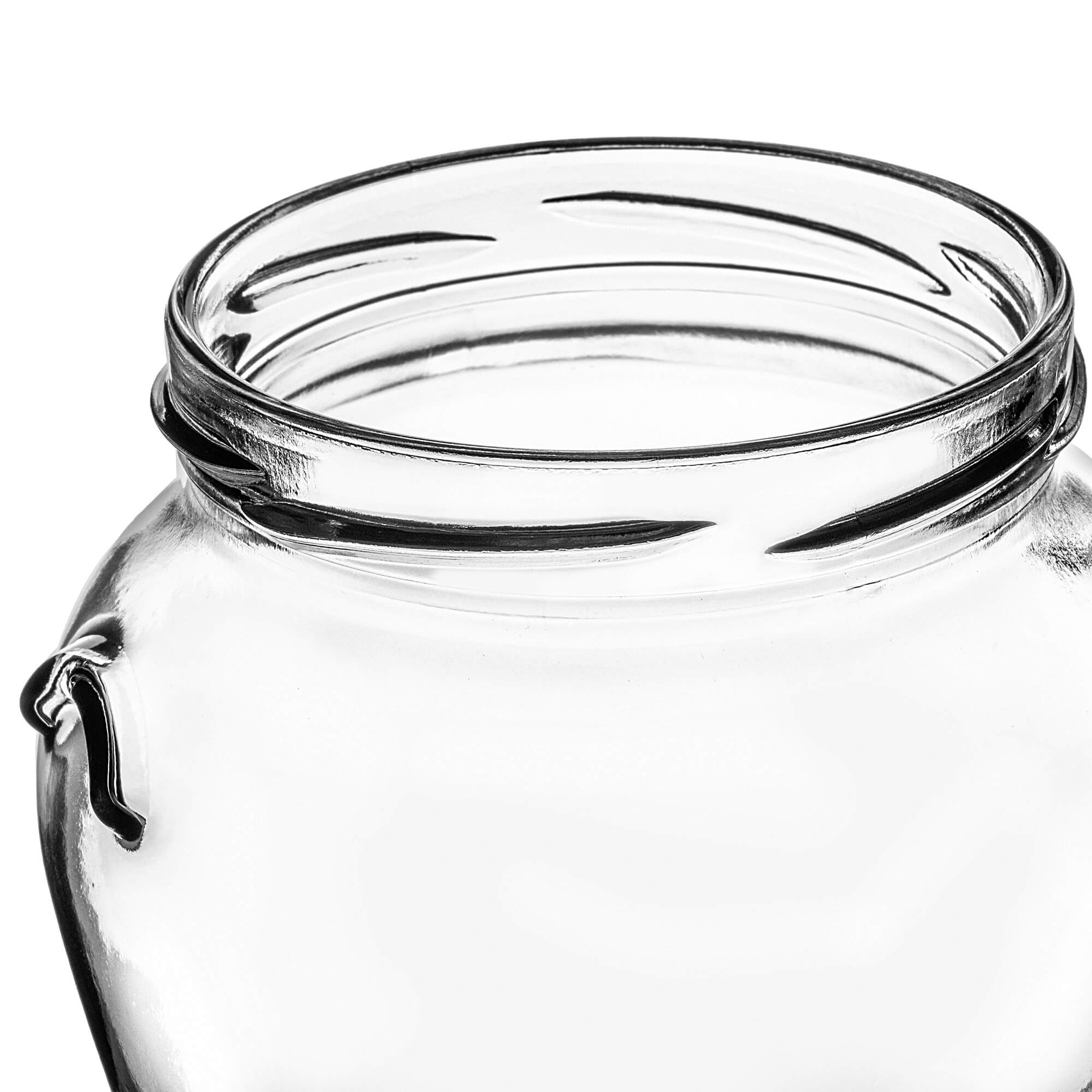 Słoiki na przetwory Sassa 580ml 8szt 82mm + wieczka "Kompozycja ogórków"