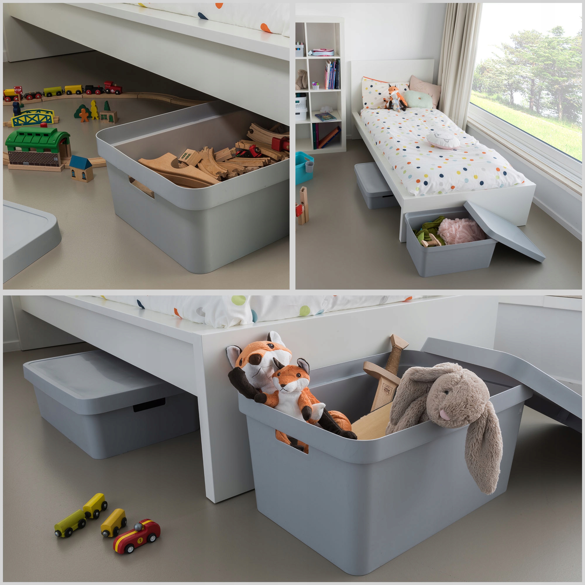 Pudełko do przechowywania Curver 18 x 55 cm, szare