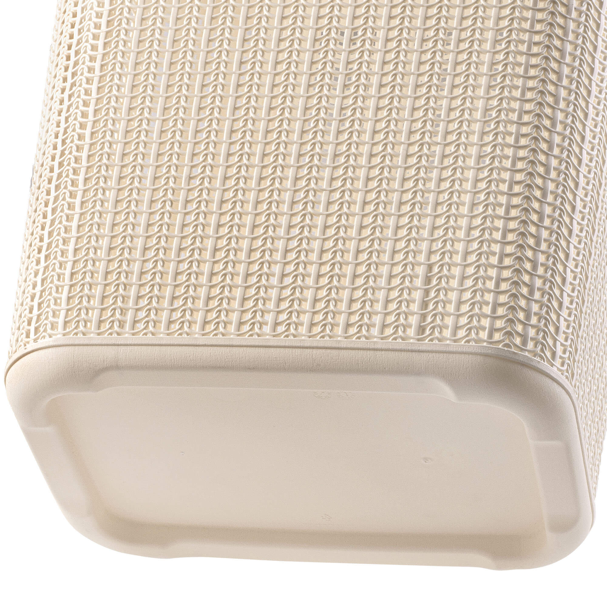 Kosz z pokrywą na pranie Mera 50L kremowy