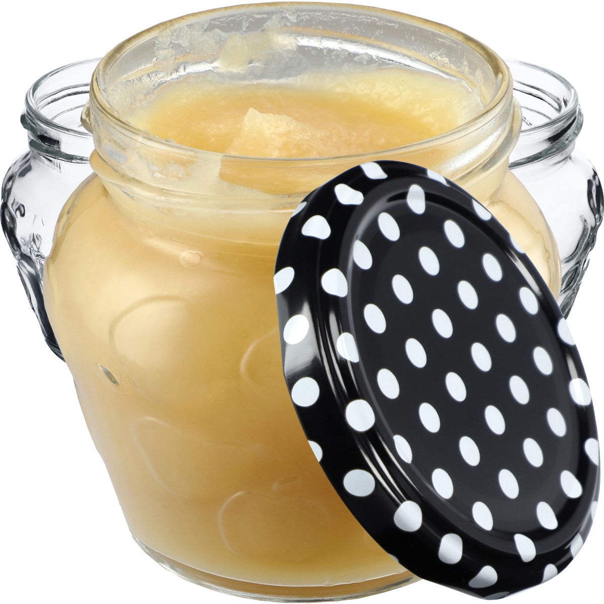 Słoiki Kemi 200ml 50szt 66mm + wieczka "Czarny Groszek"