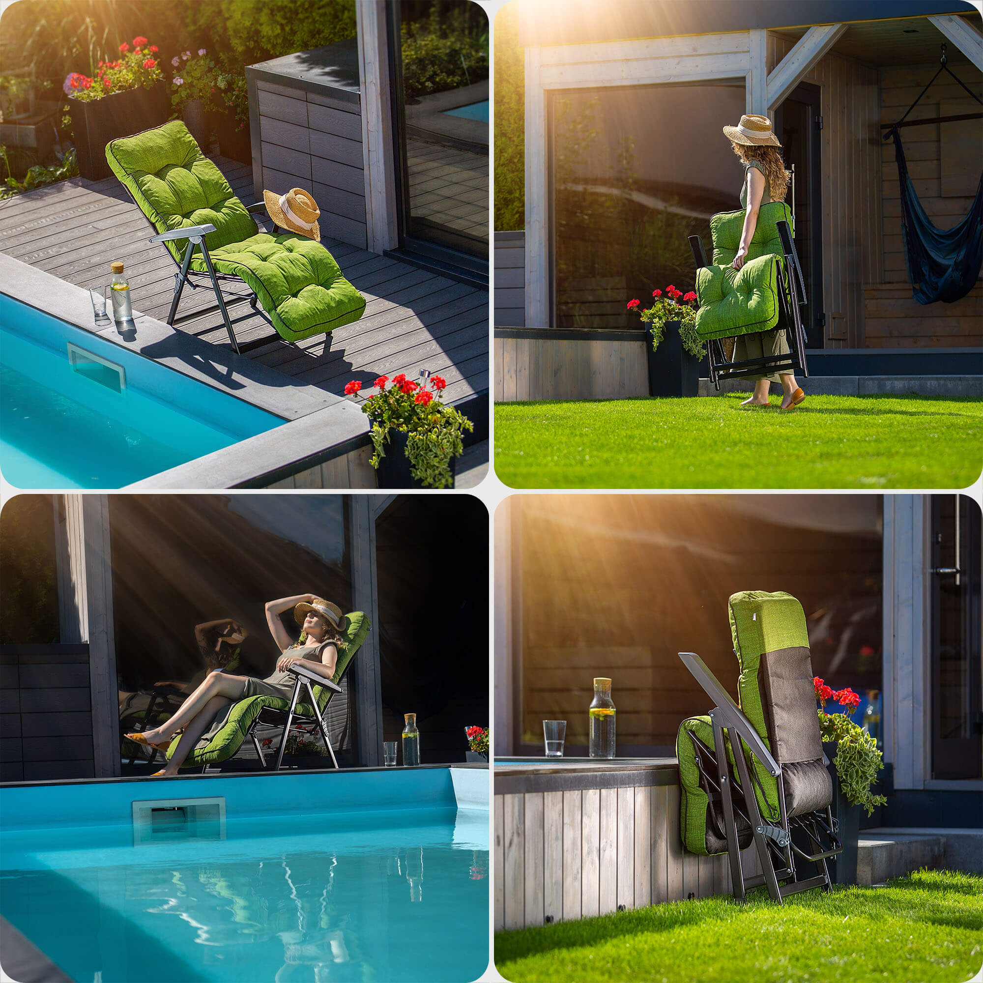 Fotel ogrodowy Almeria Plus zielony