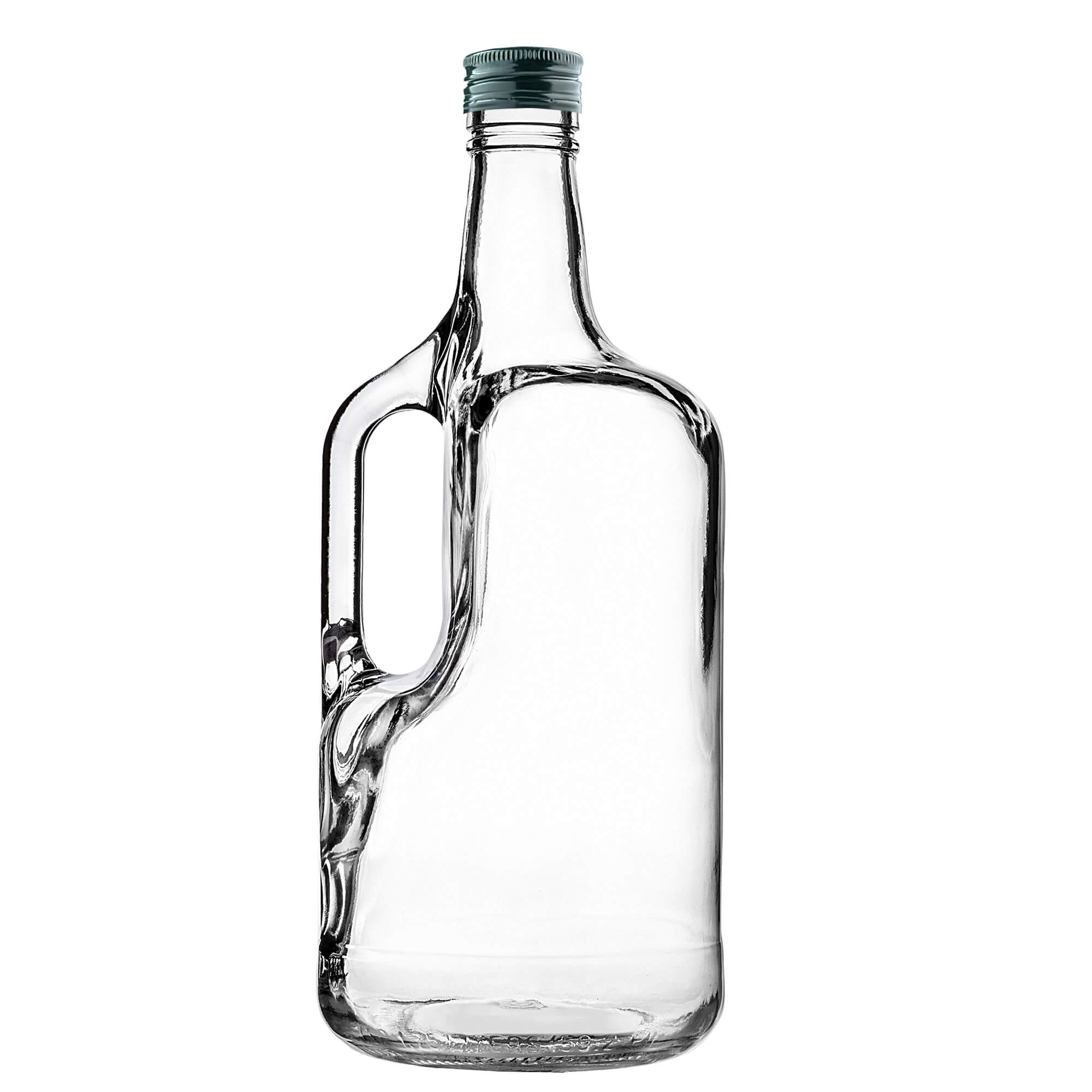 Szklana butelka z uchem Boude 1750ml z zieloną zakrętką 1 szt.