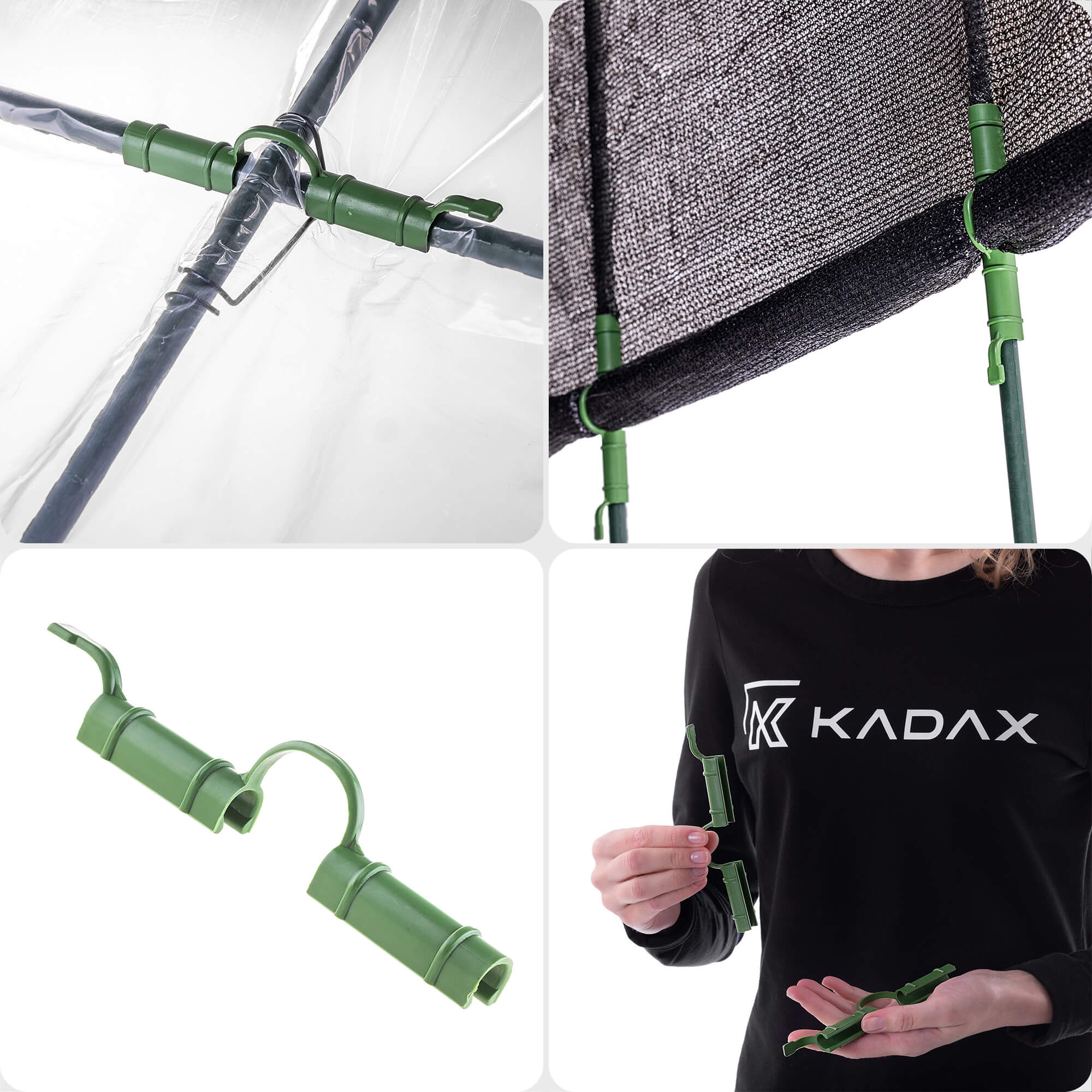 Łącznik do mocowania folii do tyczek Lachat 11 mm 30 szt.
