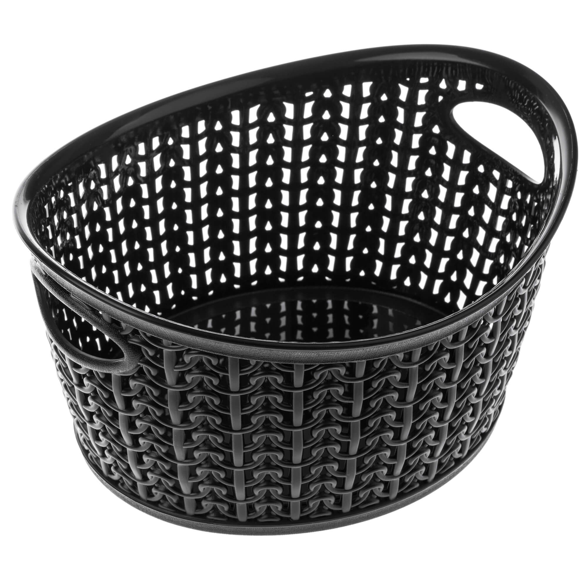 Koszyk plastikowy owalny Malm 1.5L, czarny