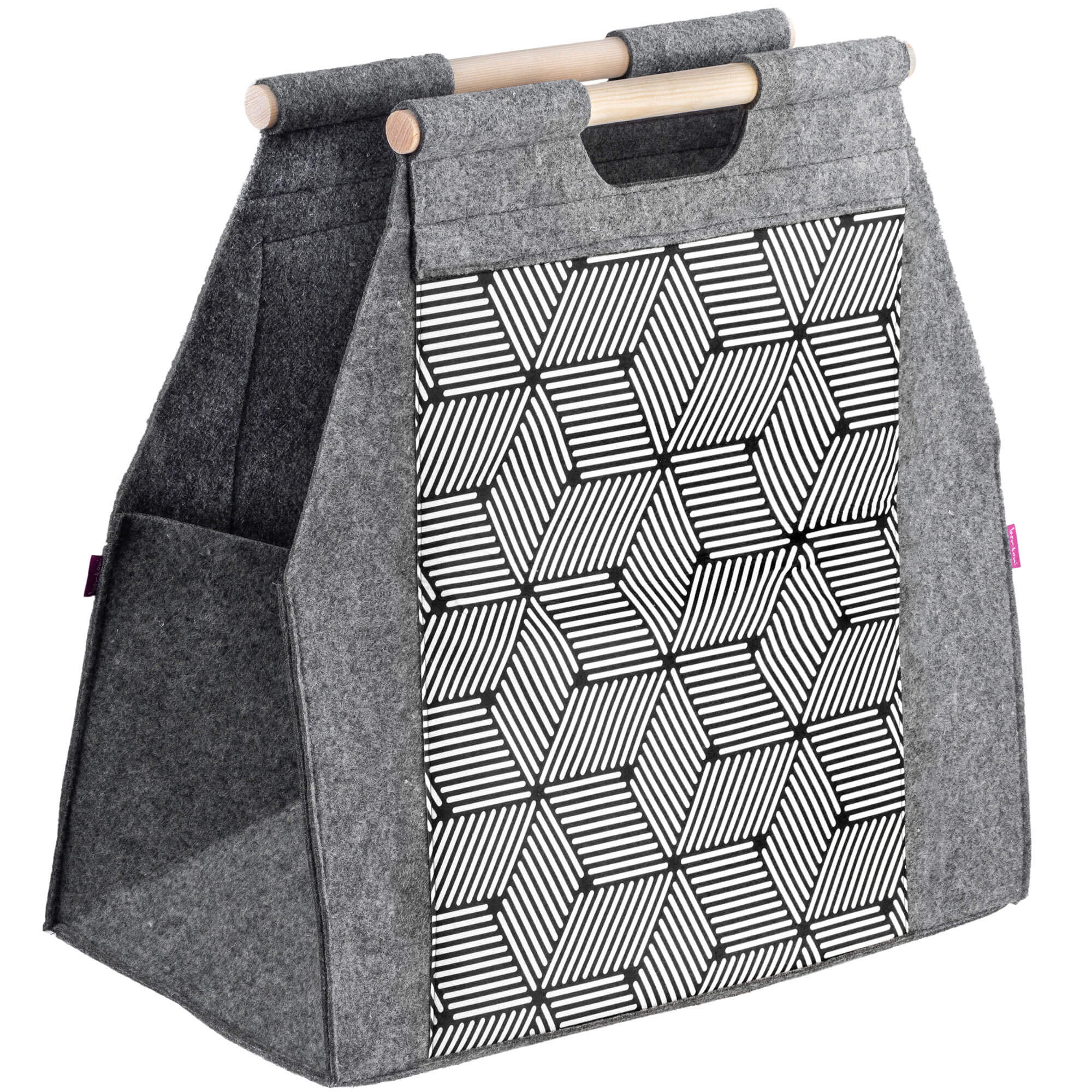 Torba gospodarcza na drewno kominkowe wzór cube