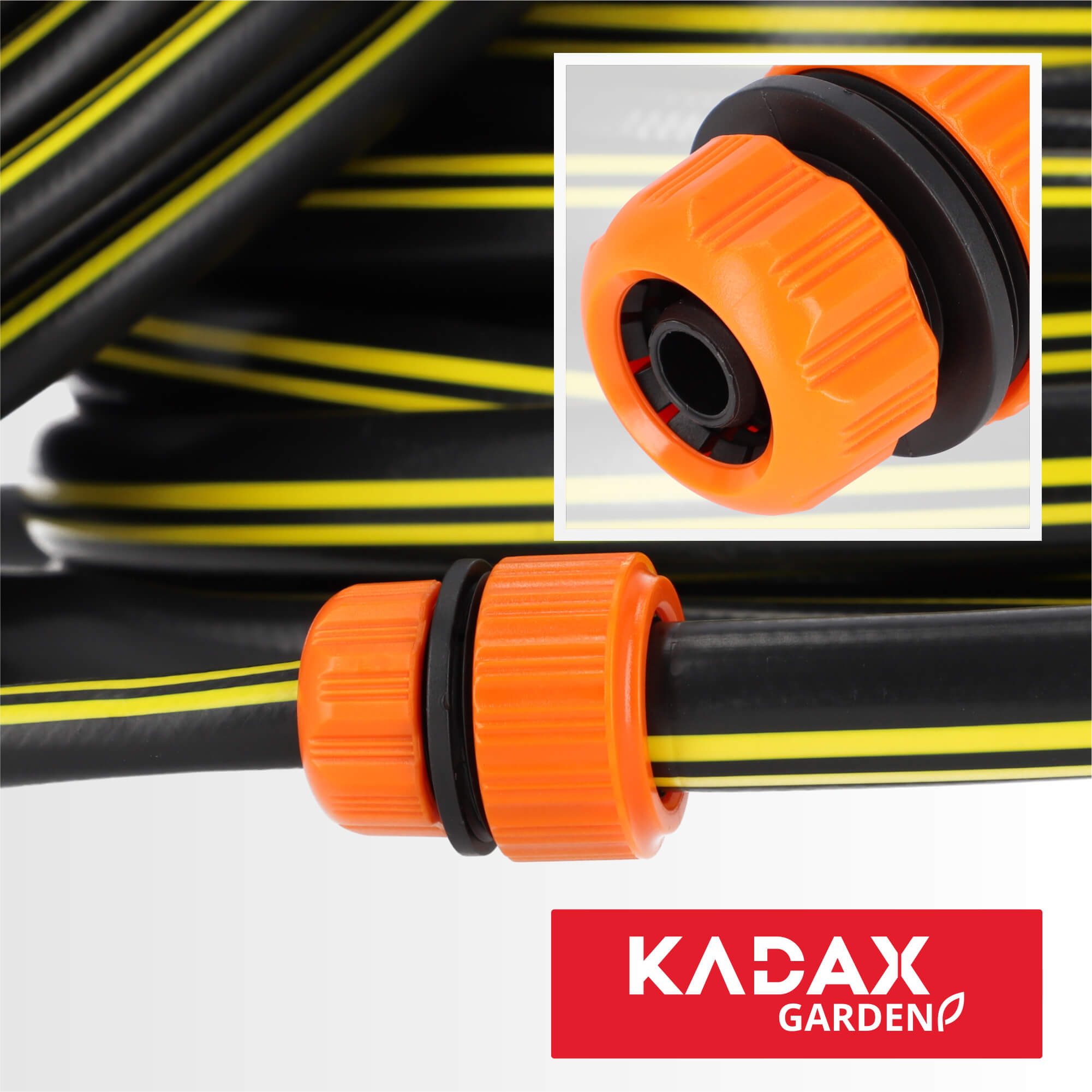 Reparator do węża ogrodowego 1/2, 3/4 cala, pomarańczowy