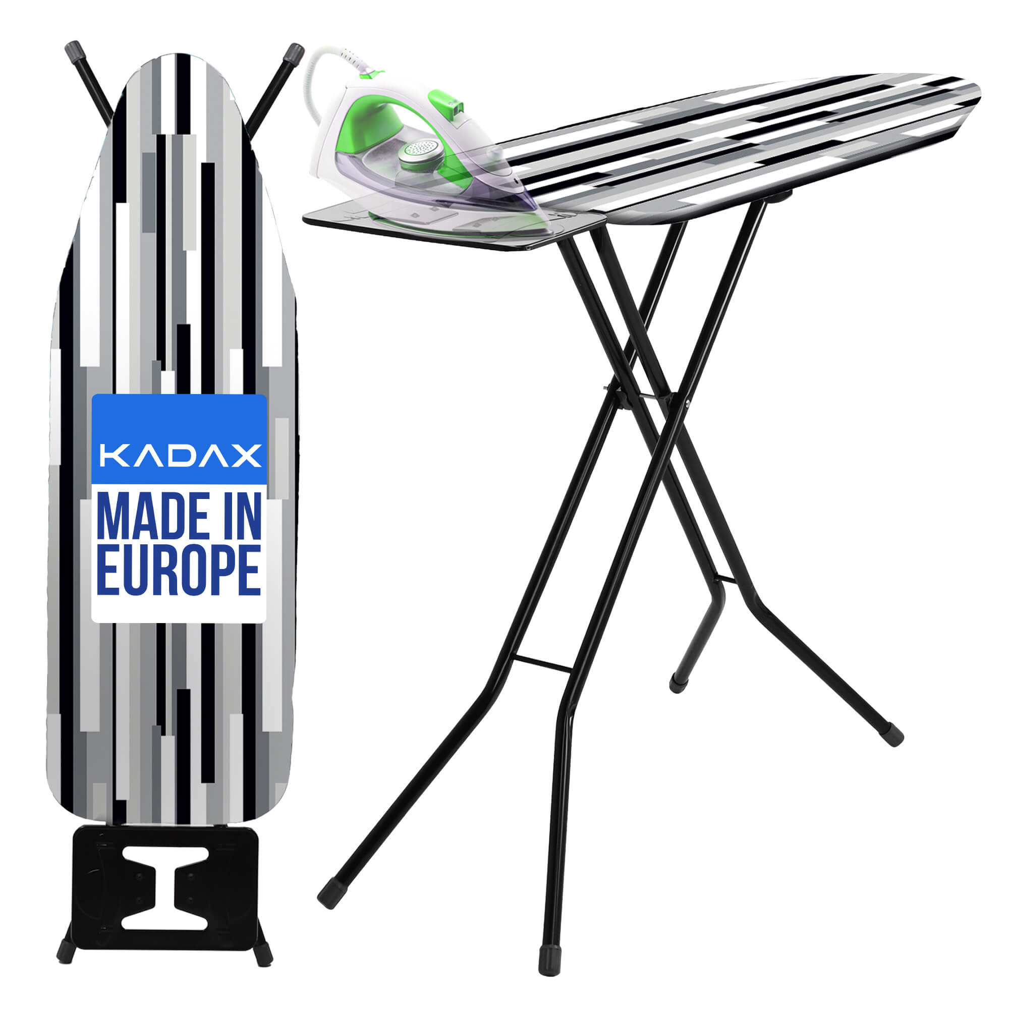 Deska do prasowania Tasjo 120 x 38 cm szara z uchwytem