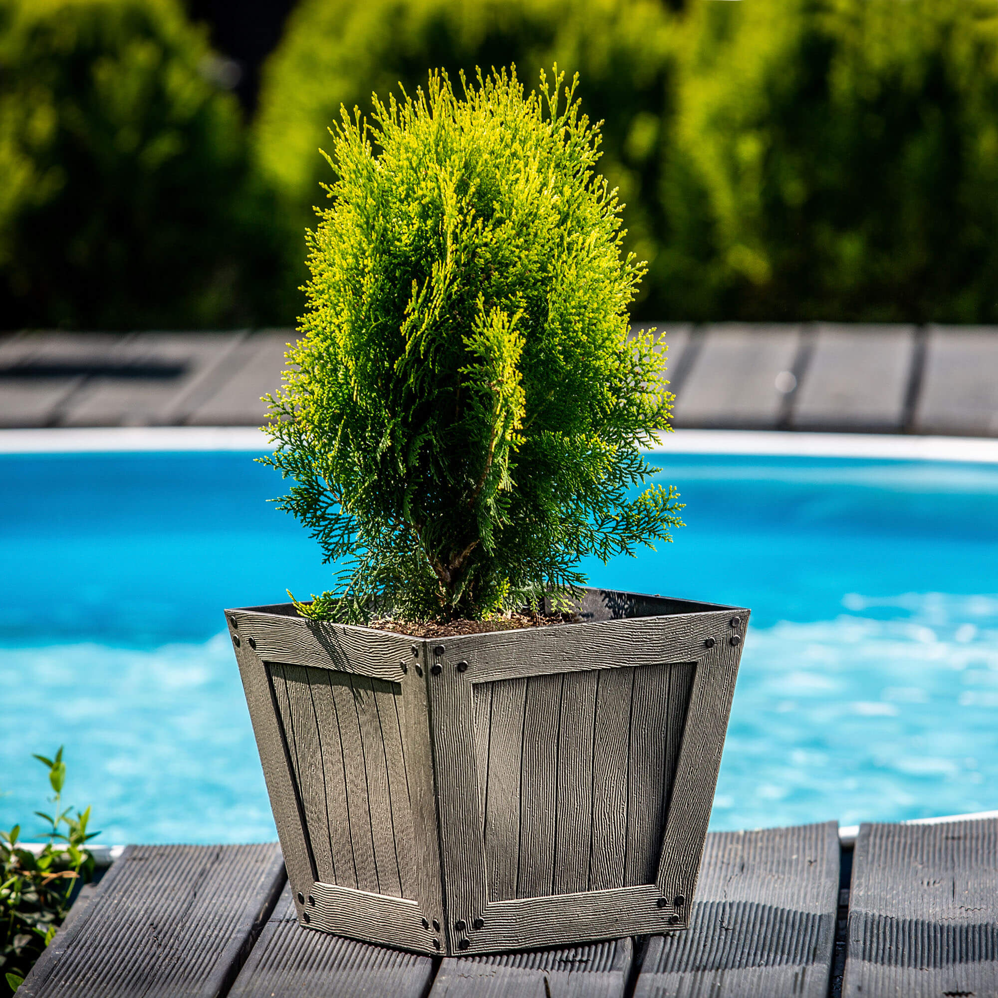 Donica balkonowa Sori 30 x 25 cm, ciemny szary