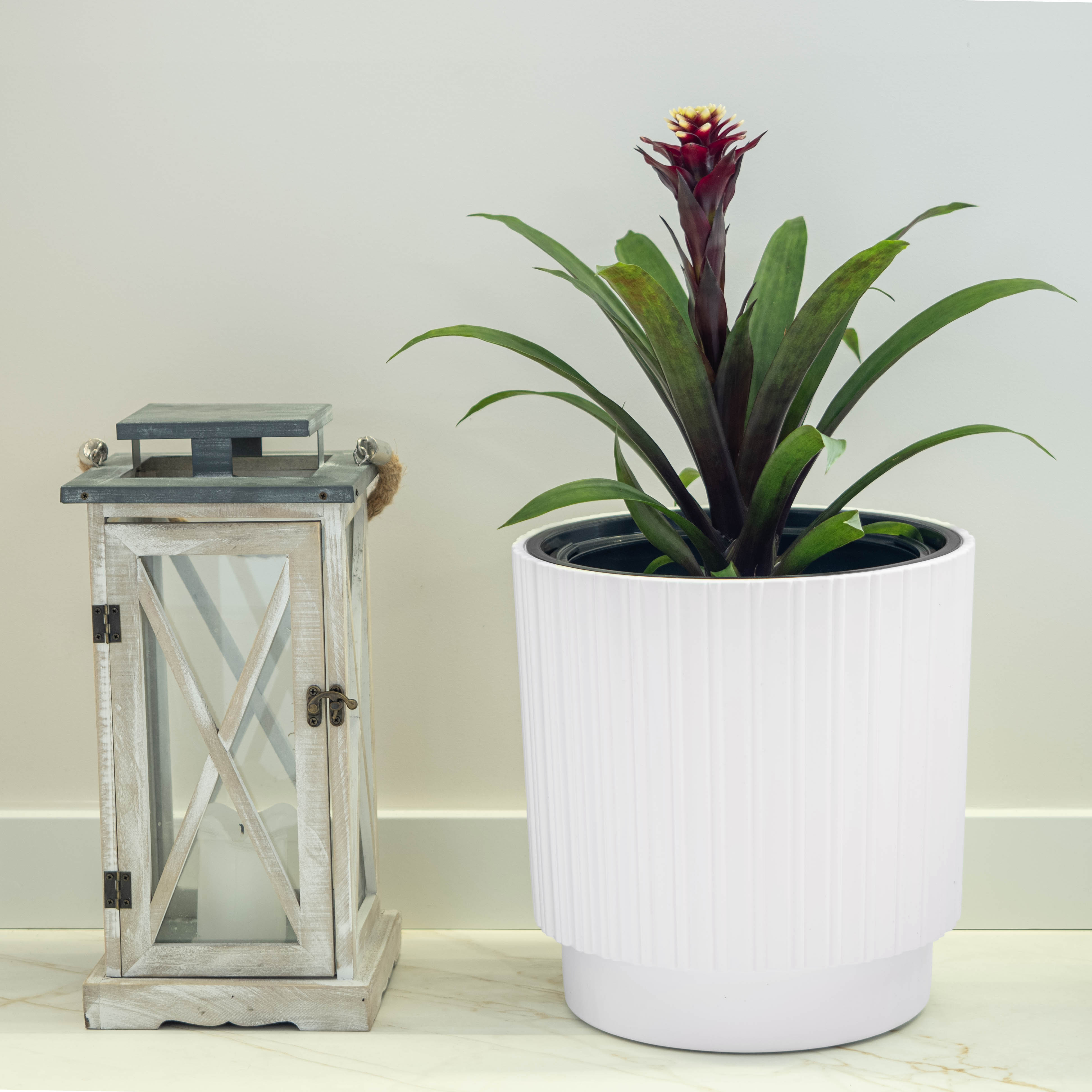 Doniczka na kwiaty Morley 40 cm biała