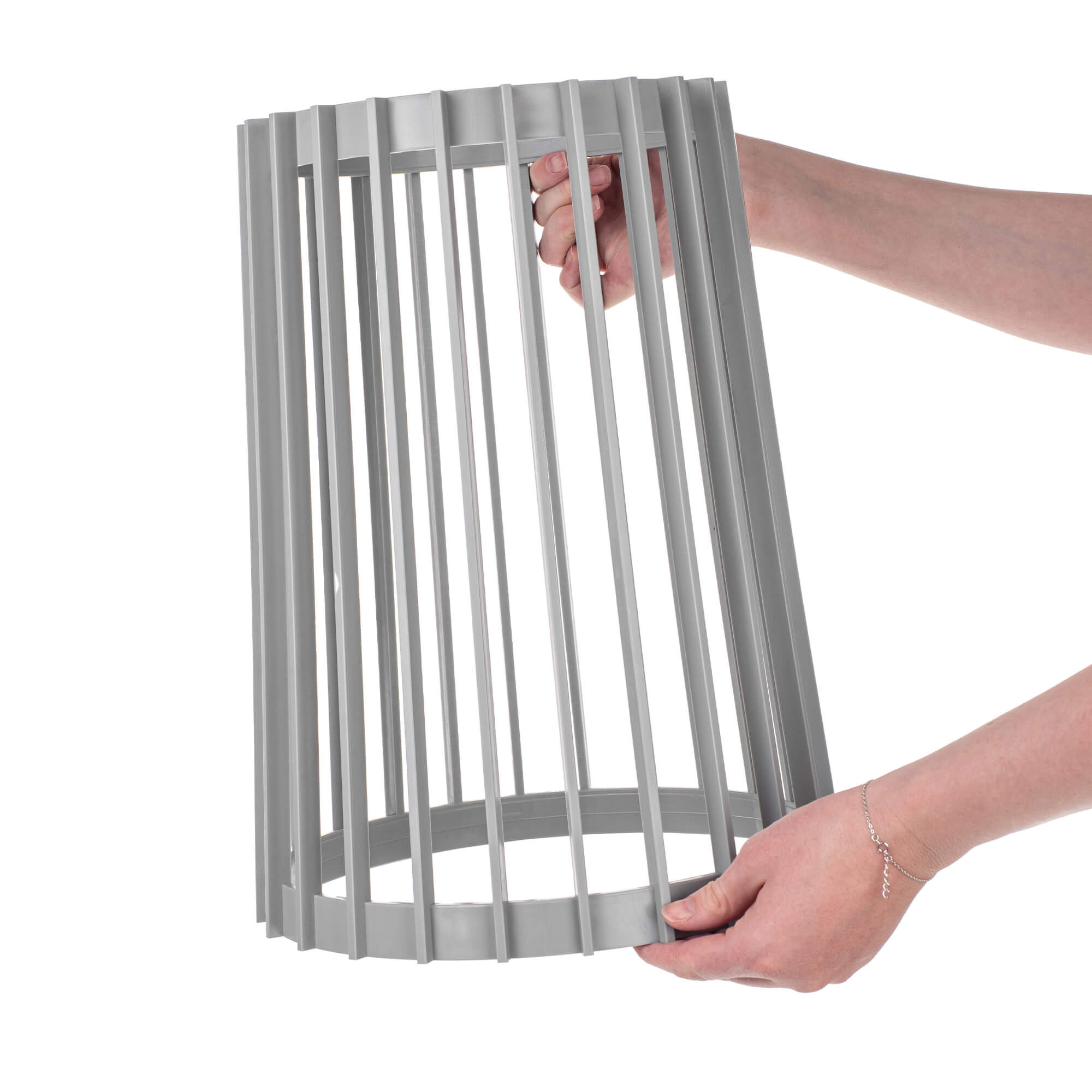 Kwietnik dwustronny Aytre 54 cm platynowy