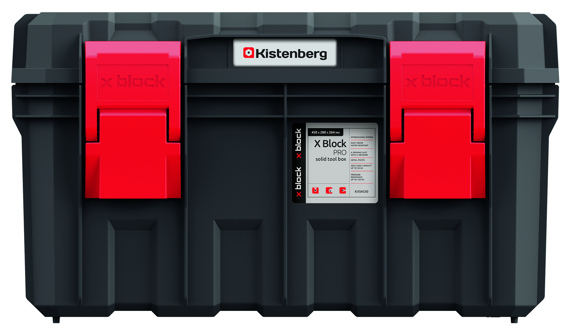 KISTENBERG Skrzynia narzędziowa S Block PRO 45 - KXS4530 - czarny