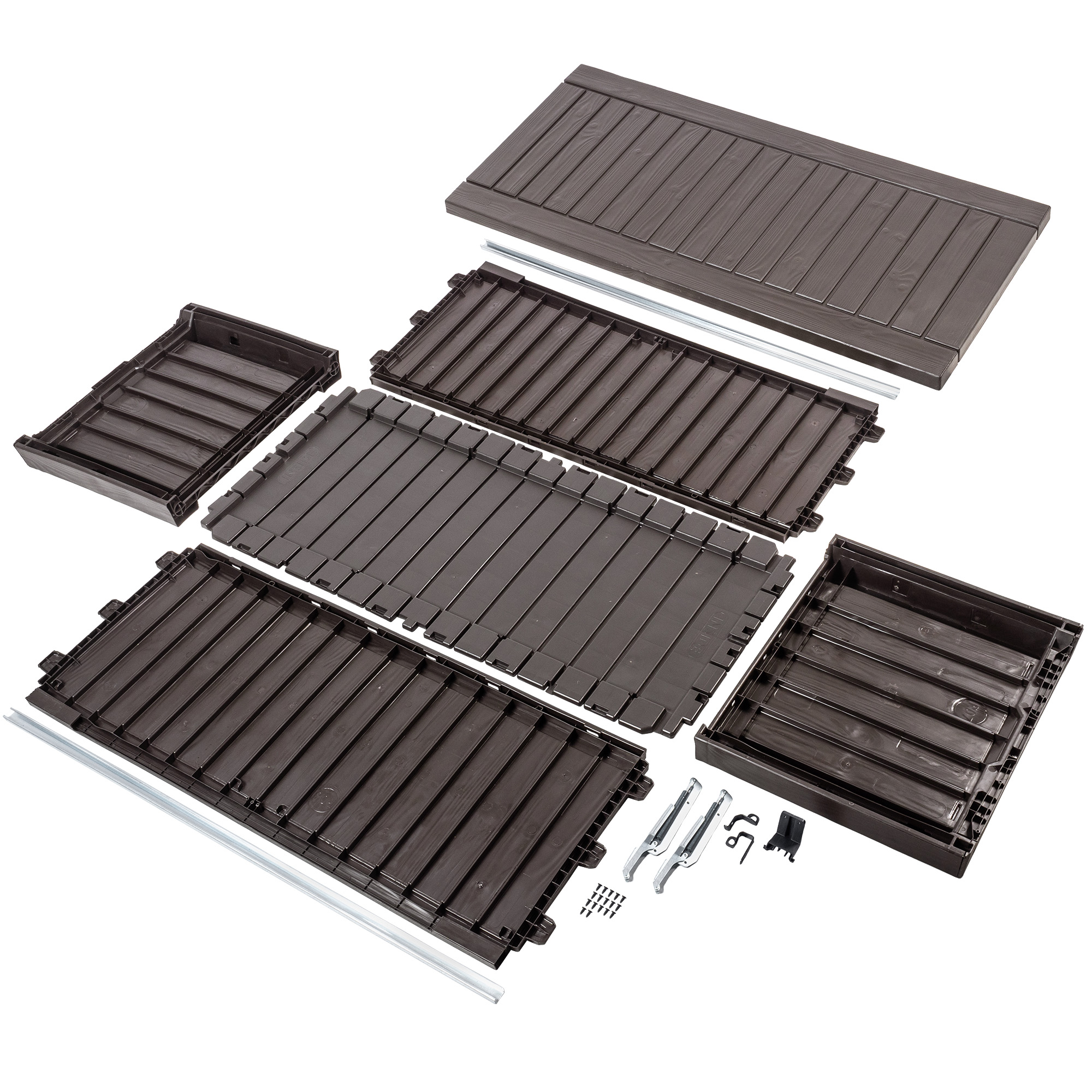 Skrzynia ogrodowa Keter Rockwood Storage Box 570L, brąz