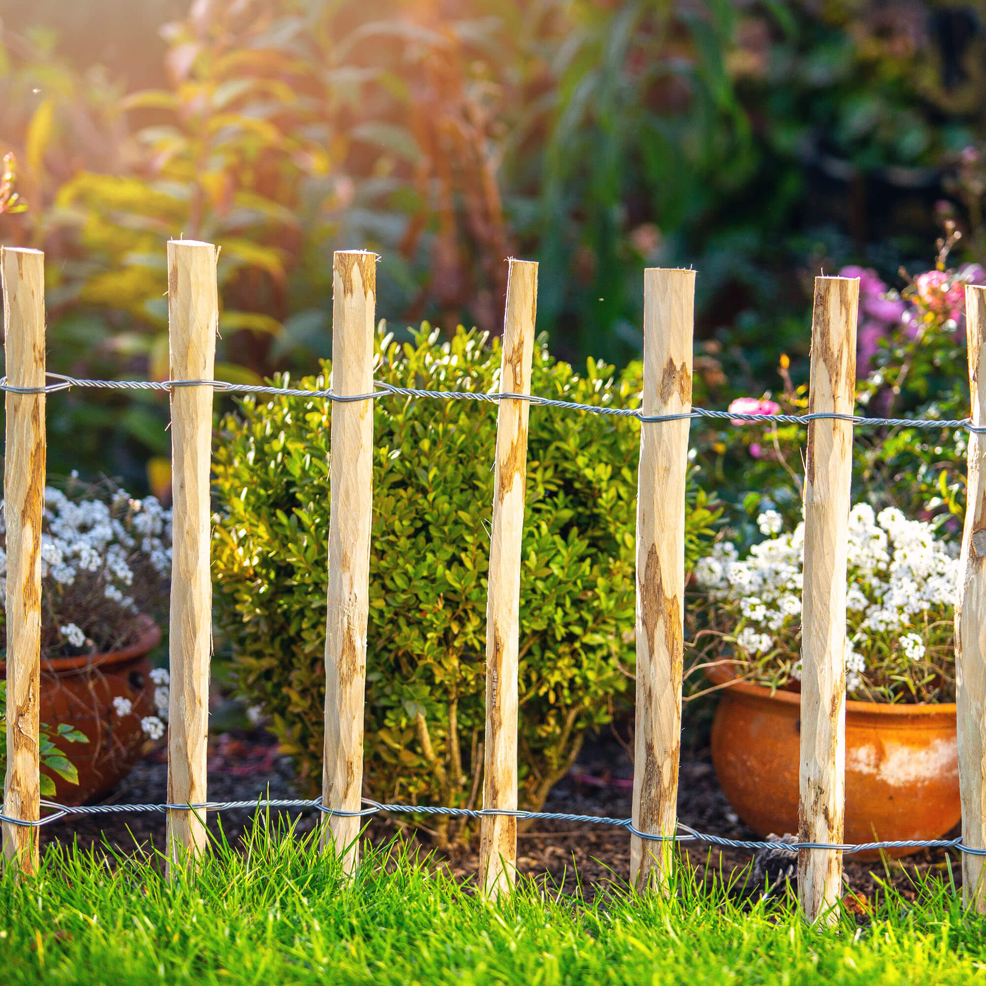 Płot ogrodowy leszczynowy Karo 500 x 50 cm (7-9 cm)