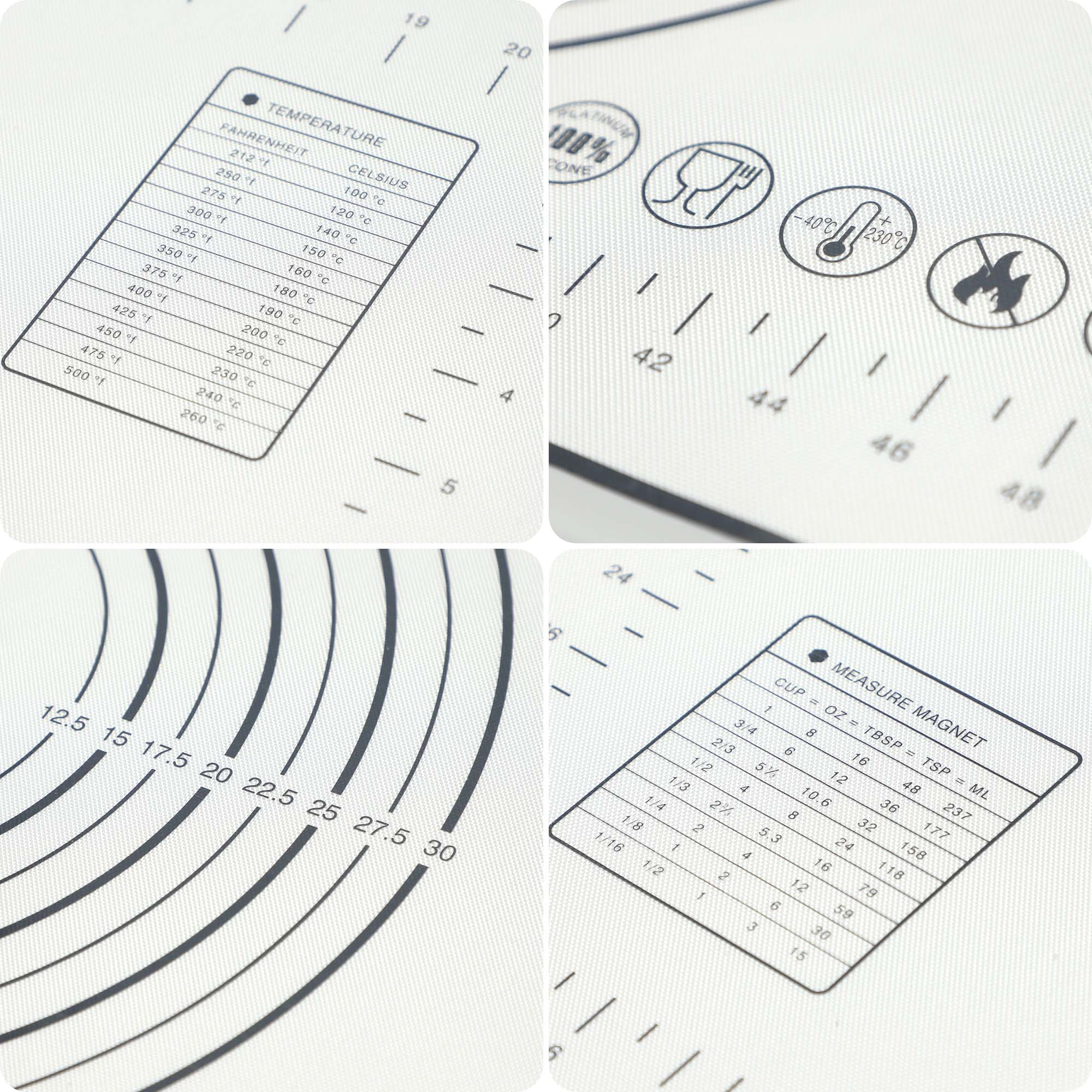 Stolnica silikonowa Greti 60 x 40 cm, szara