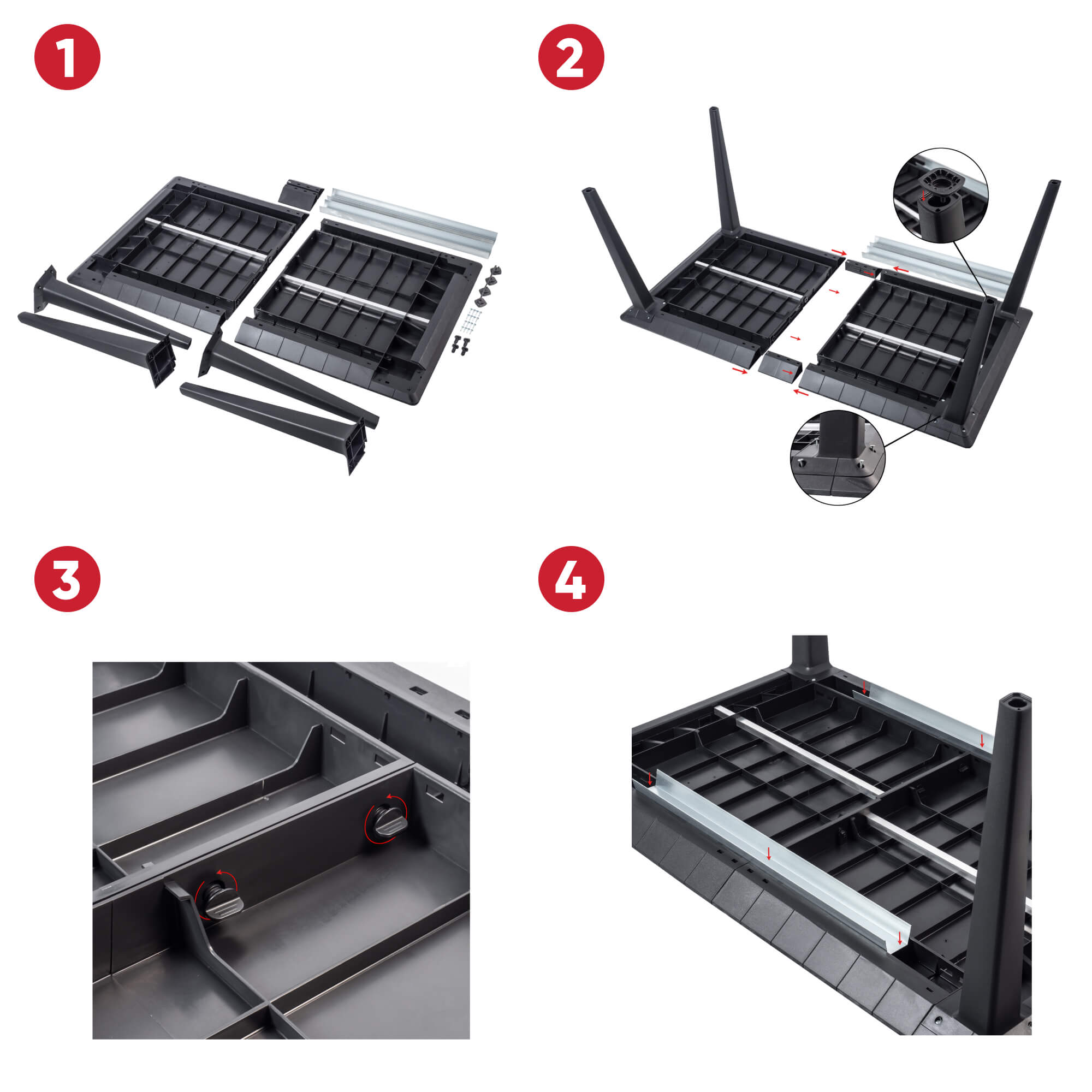 Stół ogrodowy Keter Lima 160 cm grafit