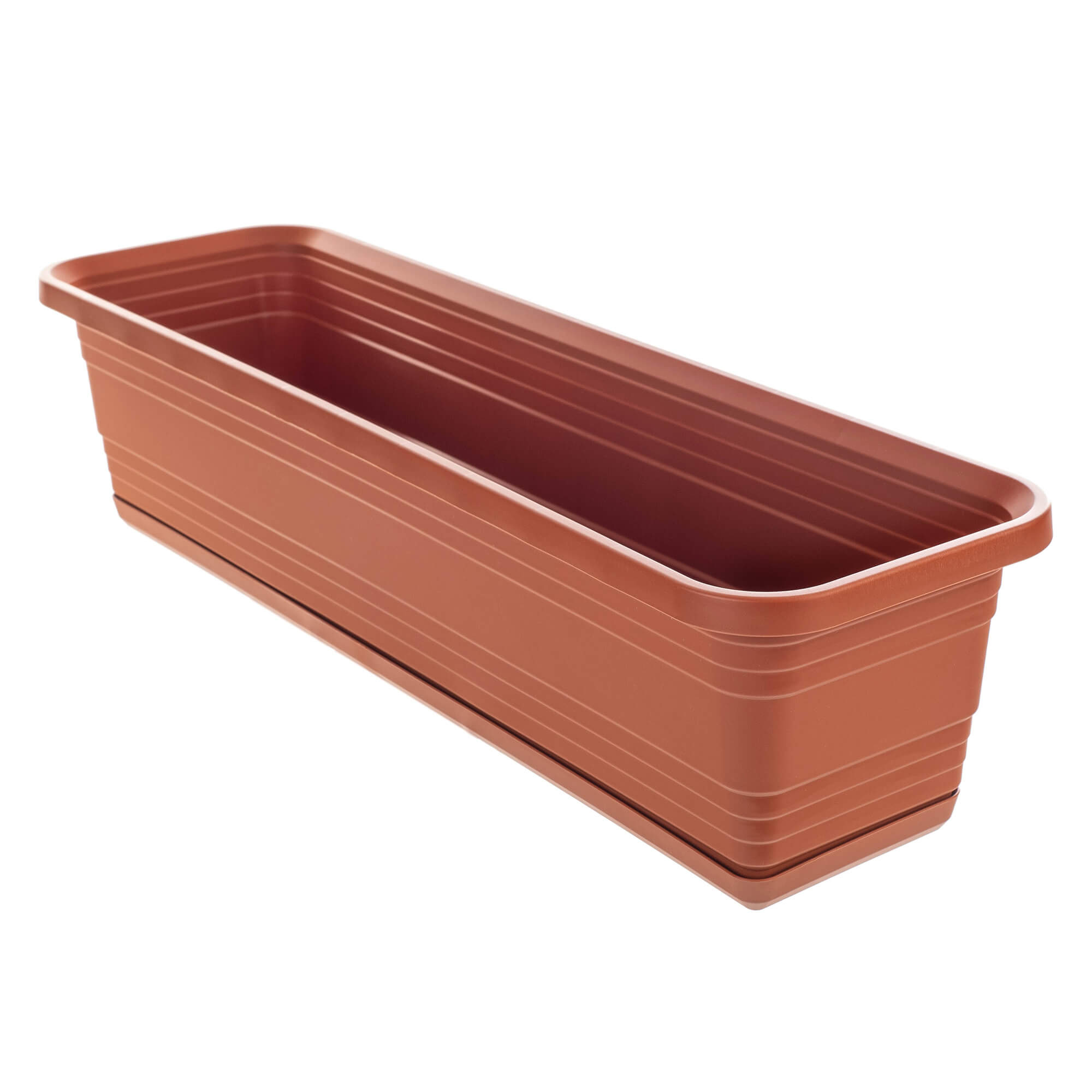 Skrzynka balkonowa z podstawką Paulin 60cm terrakota
