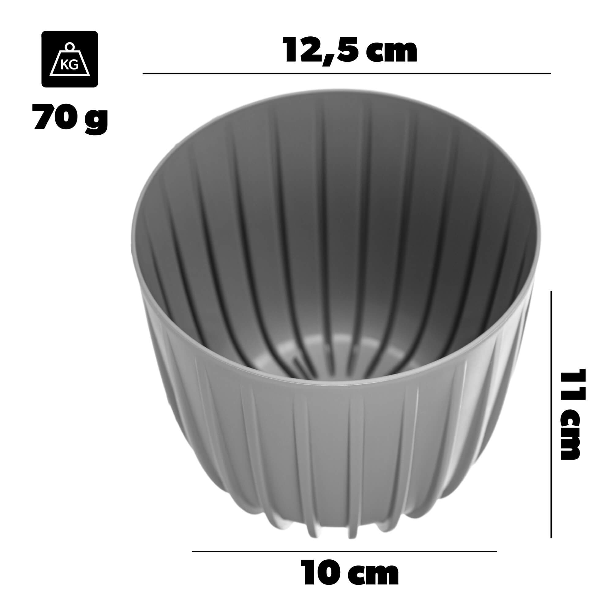 Osłonka Costa 12.5 cm szara