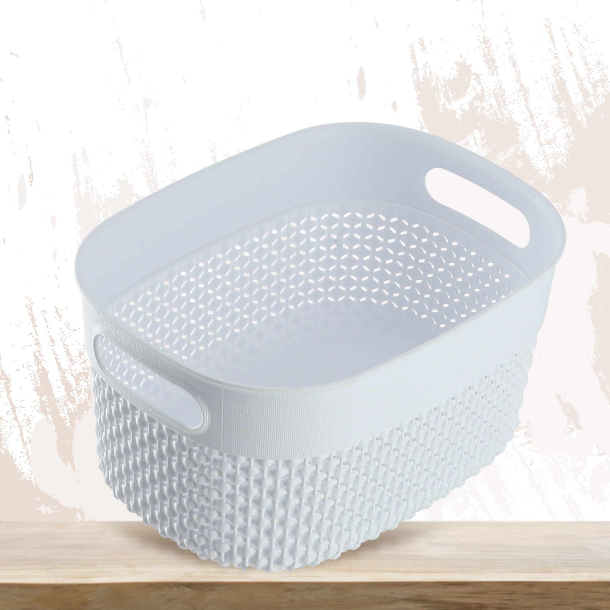 Koszyk prostokątny 3,5l Curver Filo Recycled, biały