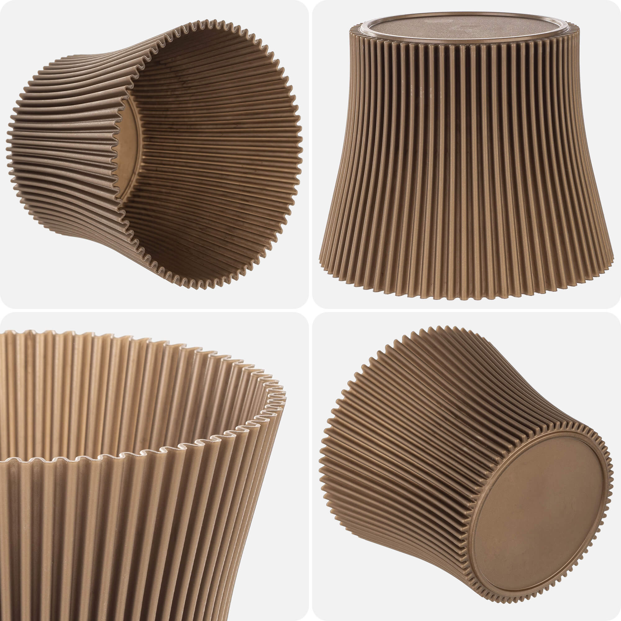 Doniczka na kwiaty Estrela 17cm złoty