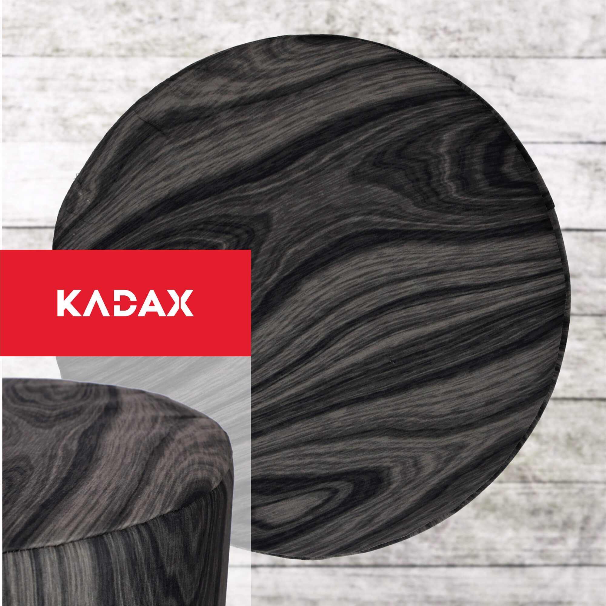 Pufa dekoracyjna „Heban" Fasano 40 x 41 cm