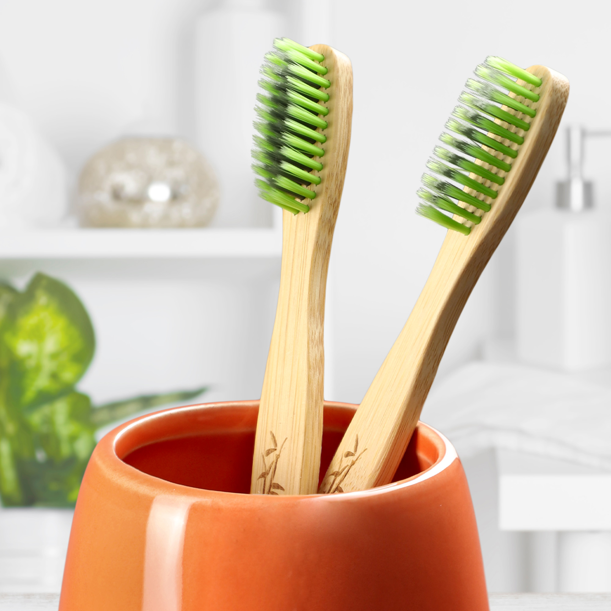 Kubek łazienkowy Ivo, pomarańczowy