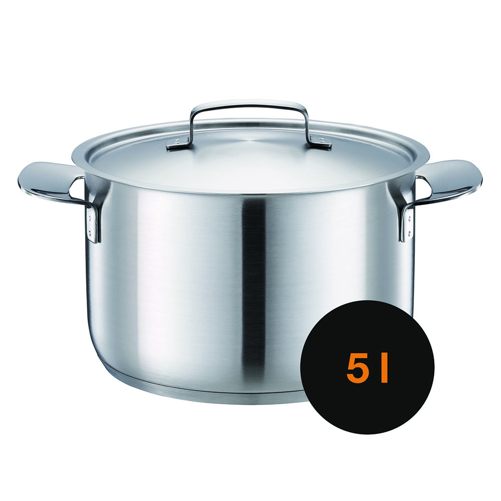 Fiskars 1064752 All Steel Garnek 5 l z pokrywką