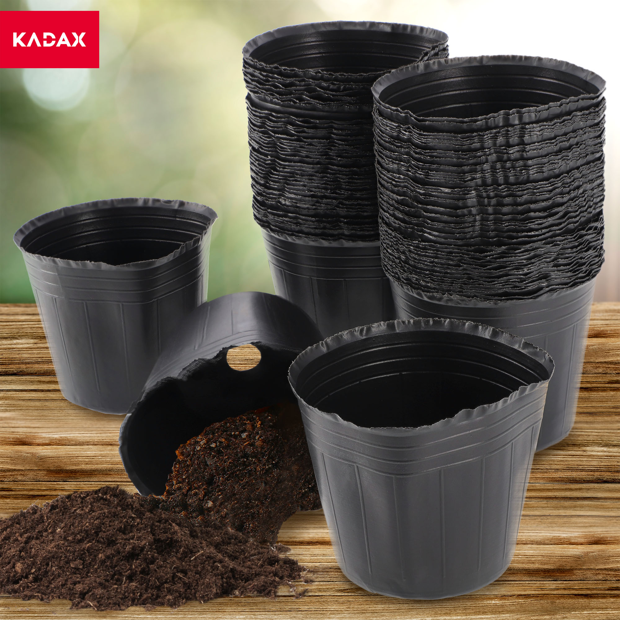 Doniczki rozsadowe okrągłe Corse 9 cm, 100 szt.