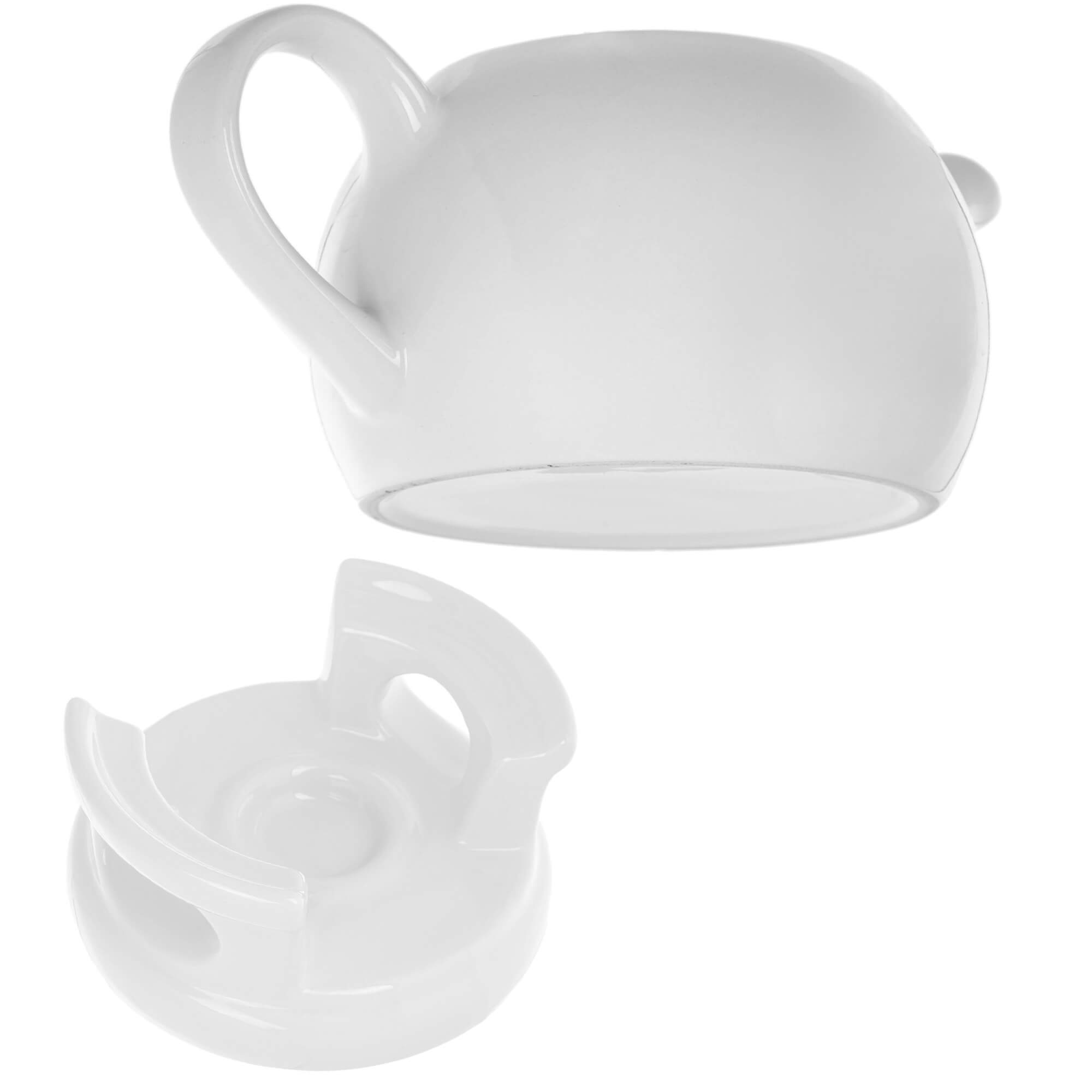 Dzbanek ceramiczny z podgrzewaczem Irais 1L biały
