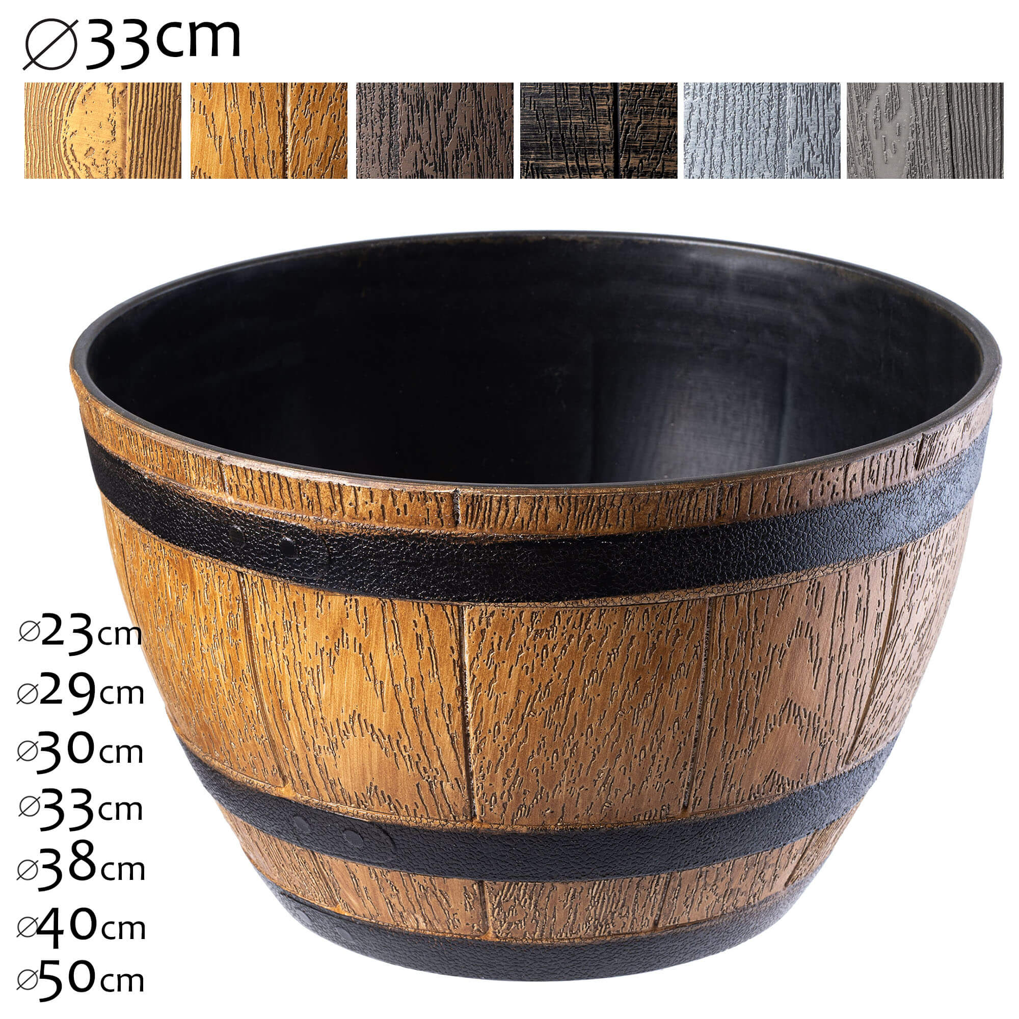 Donica na kwiaty Arro 33 cm, jasny brąz