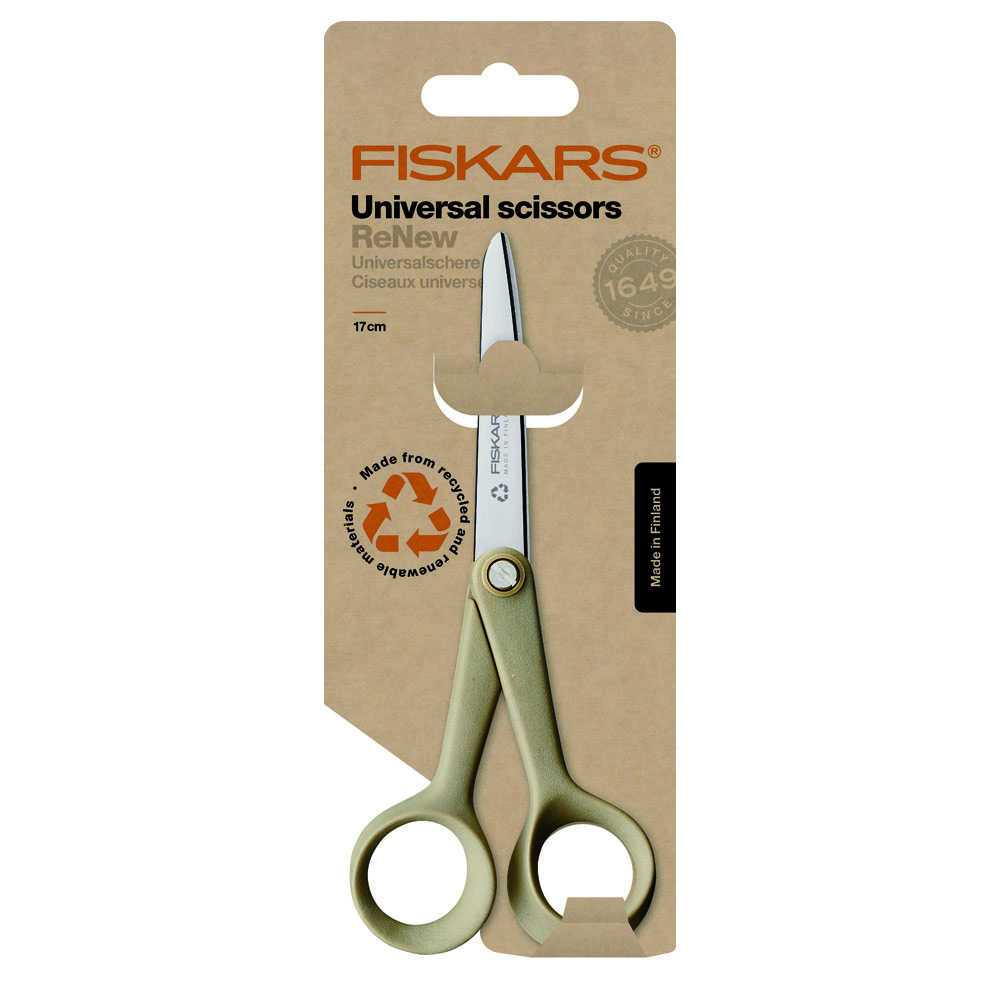 Fiskars 1062545 ReNew Nożyczki uniwersalne małe 17 cm