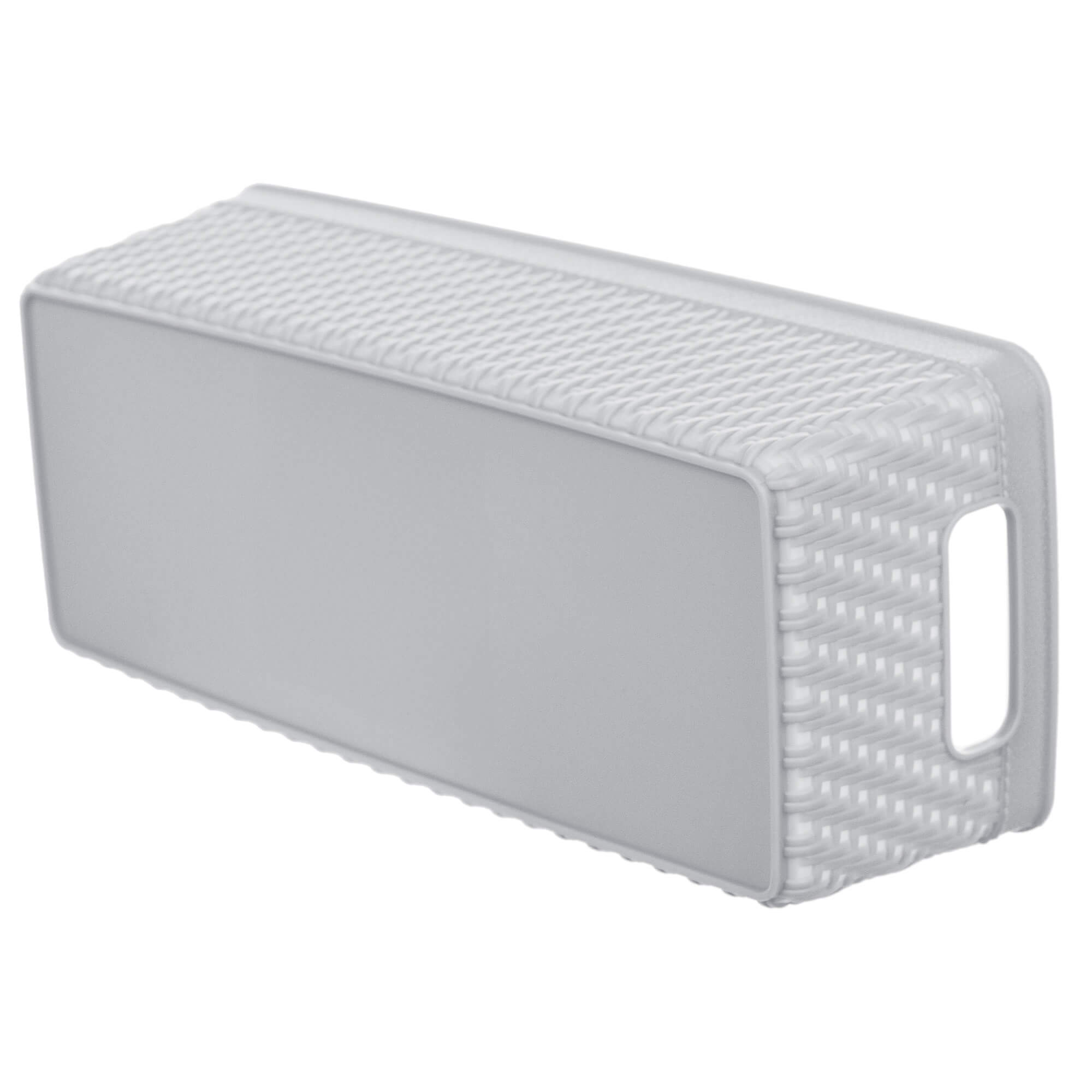 Koszyk prostokątny Lioni 24.5 x 10 x 7 cm jasny szary