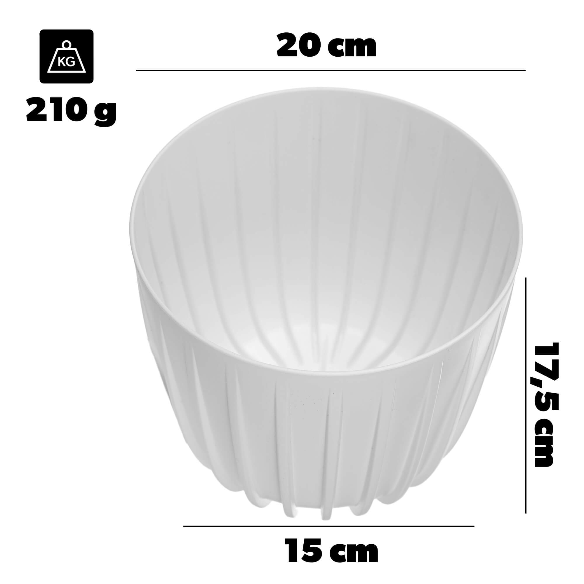 Osłonka Costa 20 cm biała