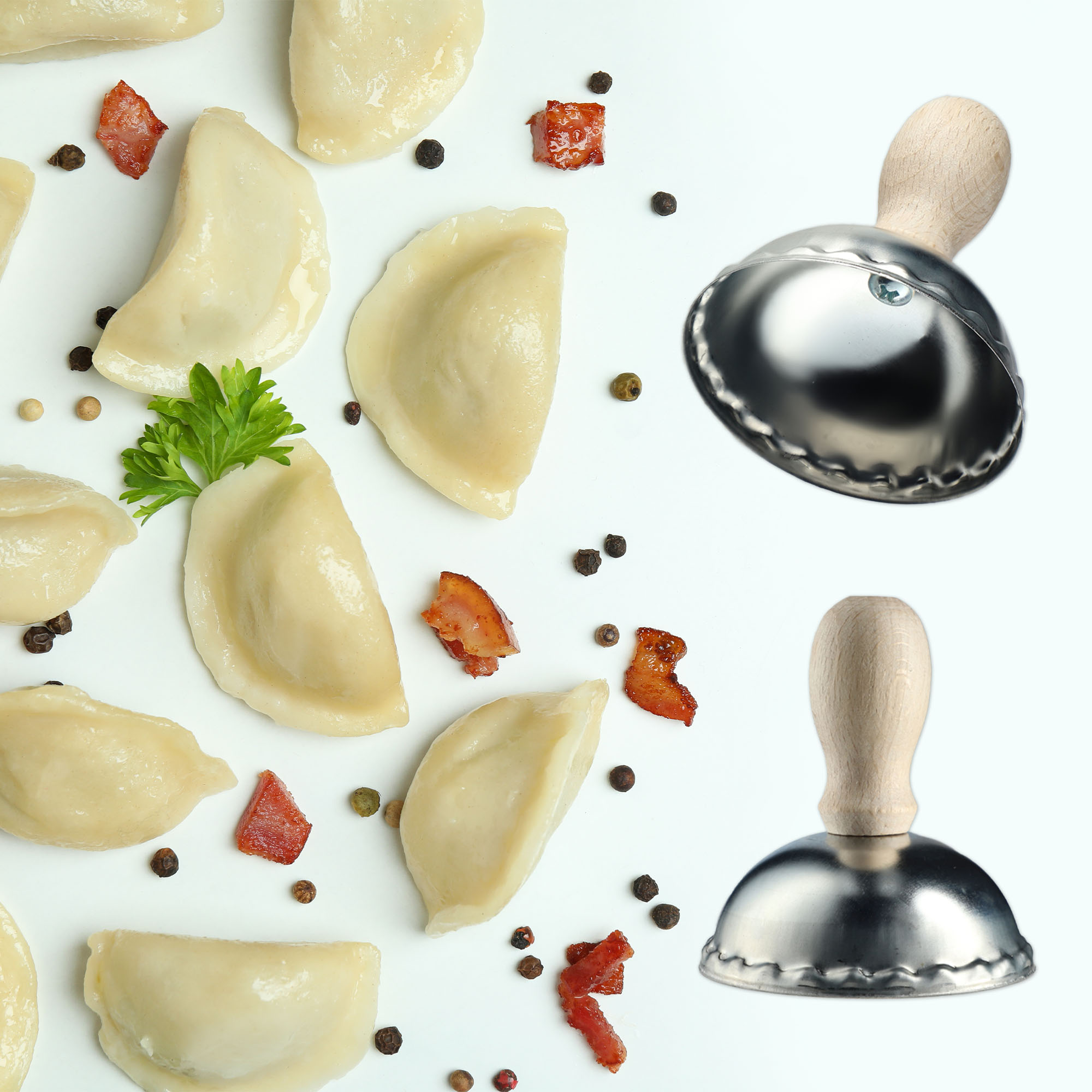Wykrawacz do pierogów Terni 8 cm, srebrny
