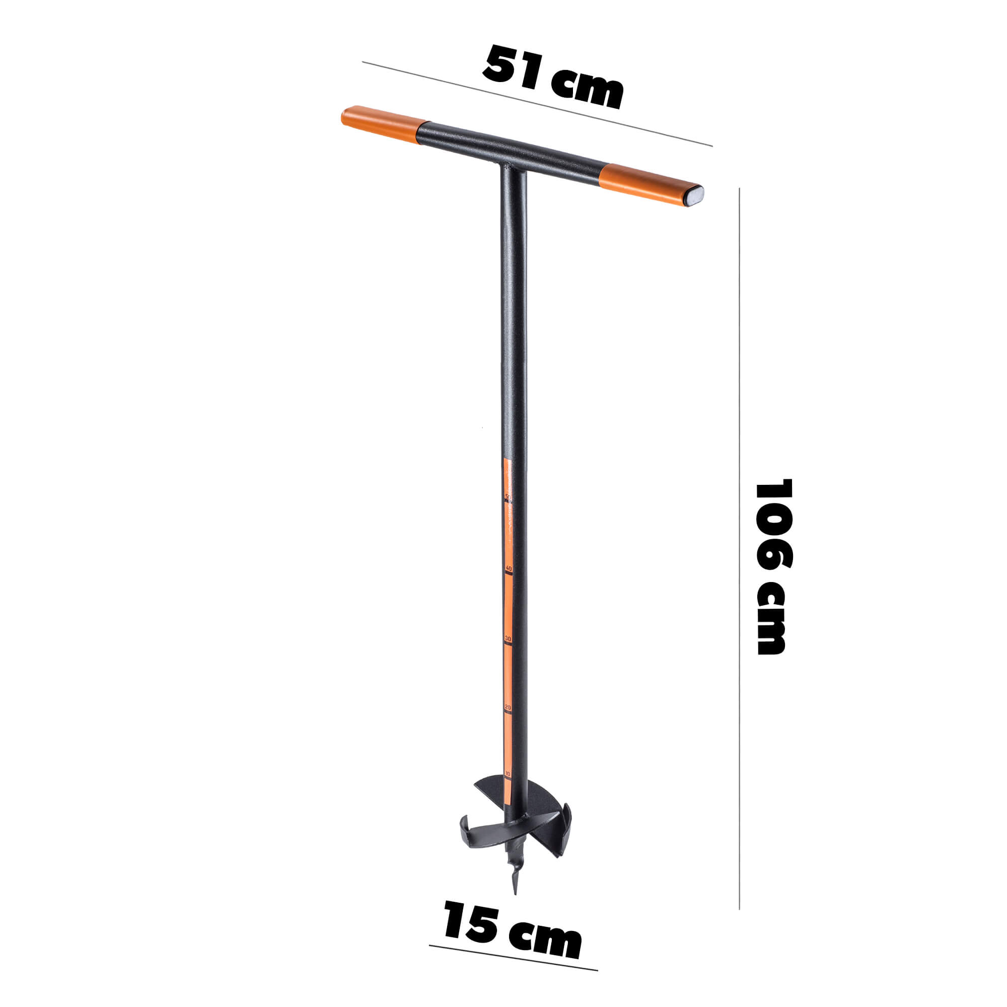 Świder ręczny do gleby Tremal 15 x 106 cm