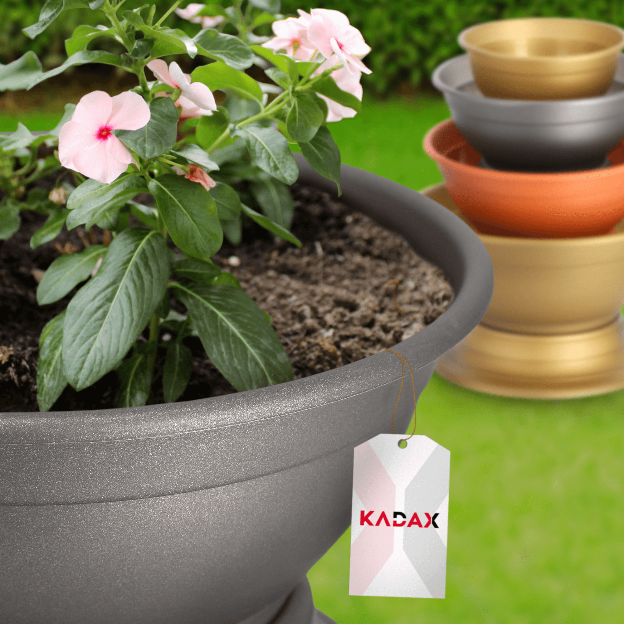 Misa cmentarna Ulmi na kwiaty 18 cm, grafit
