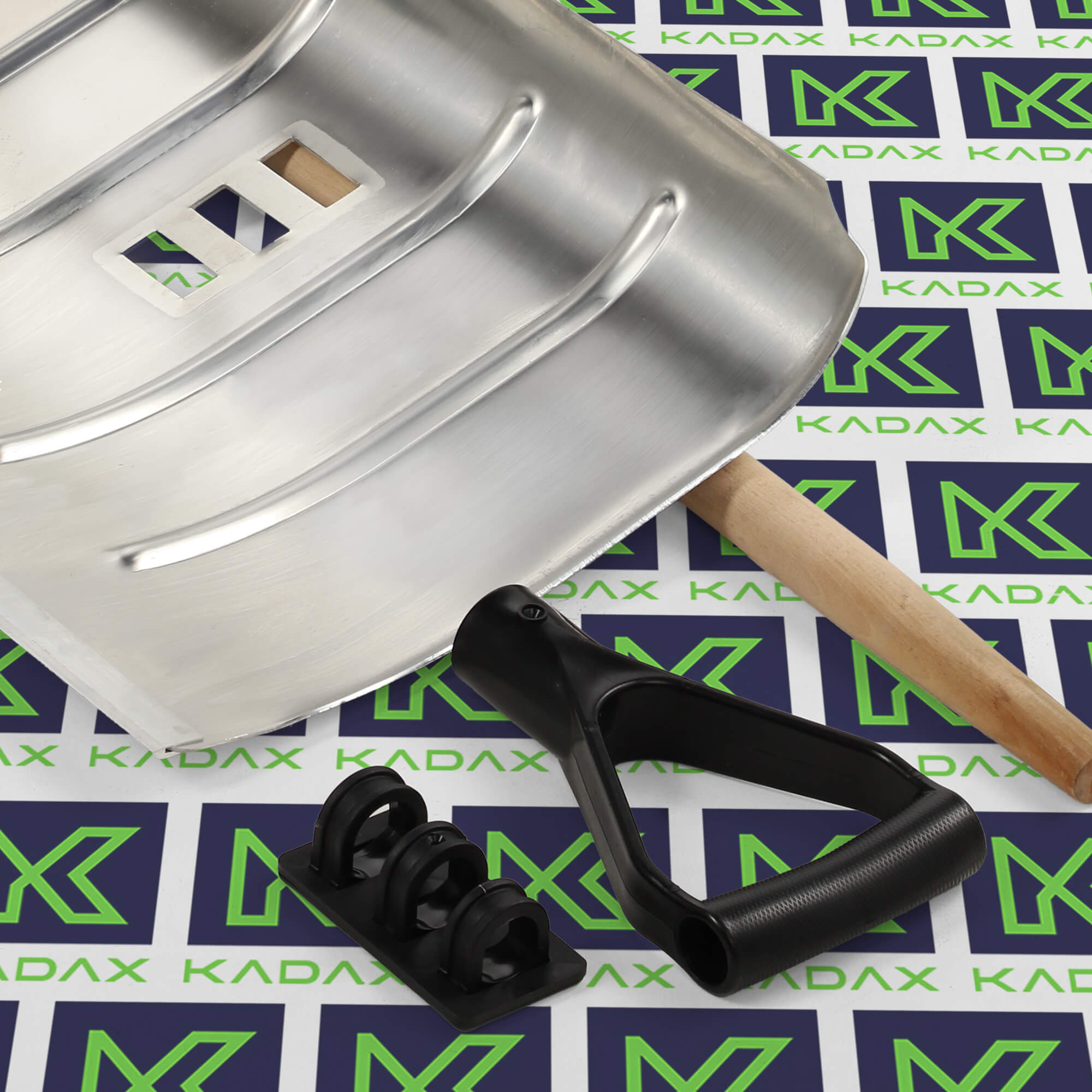 Łopata do śniegu 143 cm, srebrna