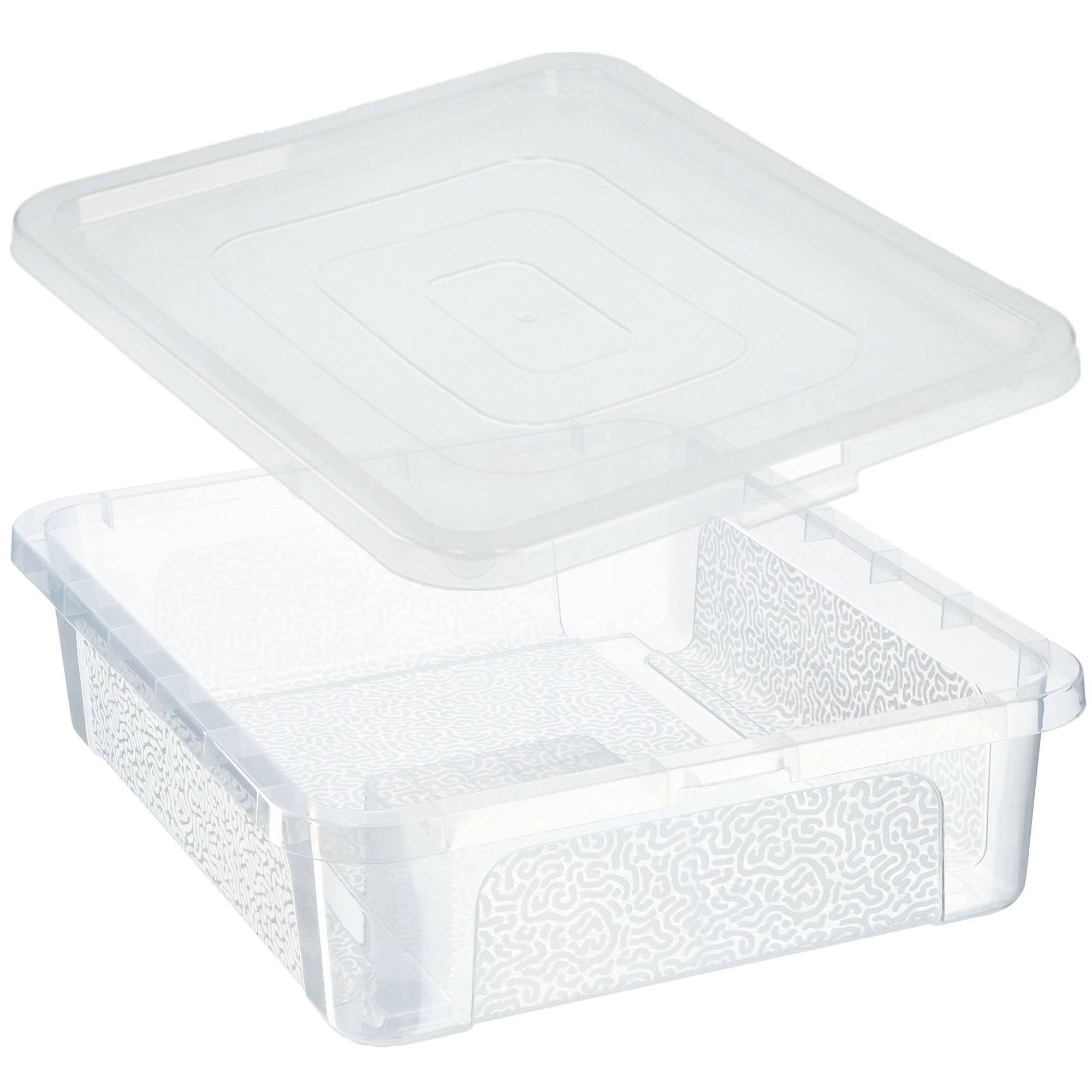 Pojemnik z pokrywką do przechowywania Dozza 10L bezbarwny