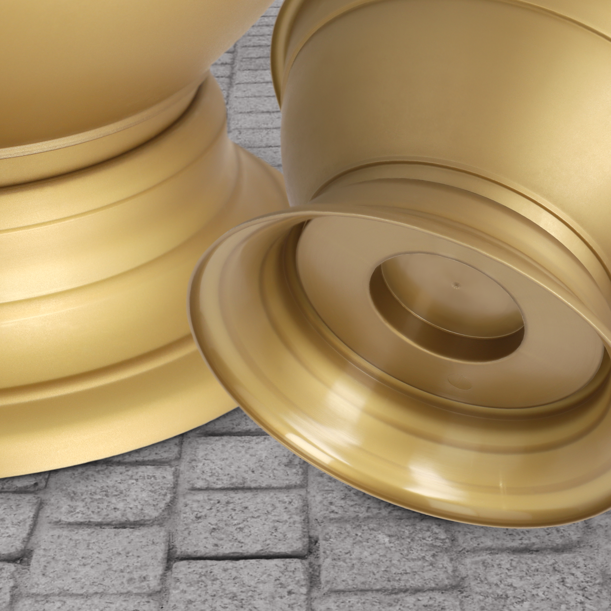 Misa cmentarna Ulmi na kwiaty 18 cm, złota