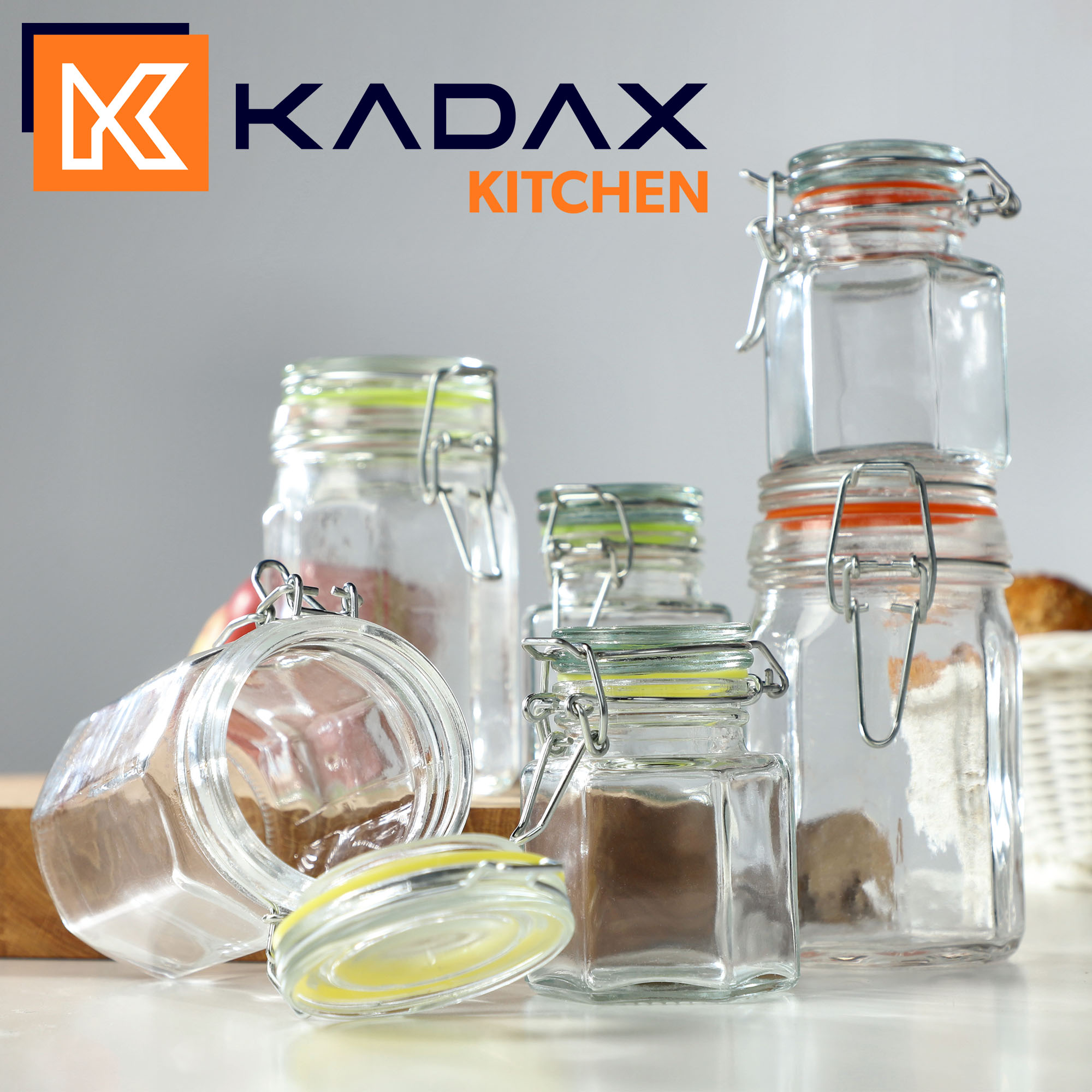 Zestaw słoików z klipsem Fabro 6szt 260 ml