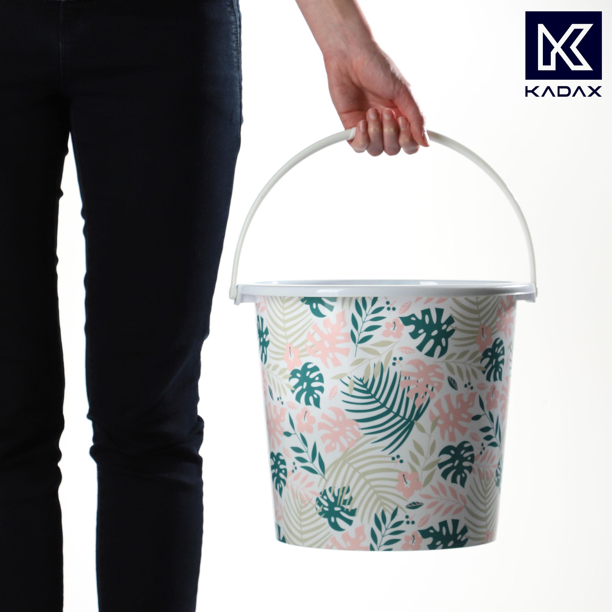 Wiadro plastikowe Ars 10L liście