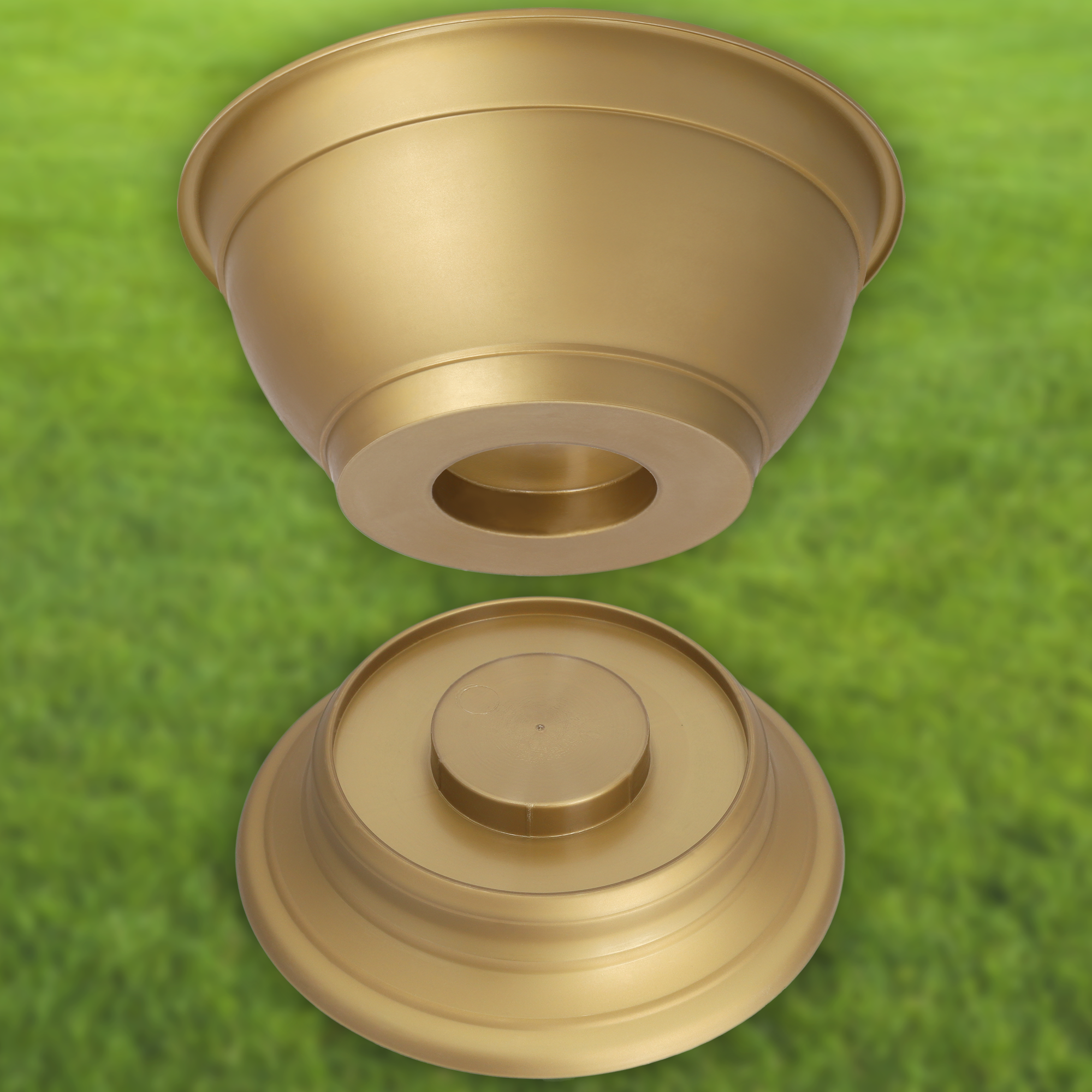 Misa cmentarna Ulmi na kwiaty 18 cm, złota