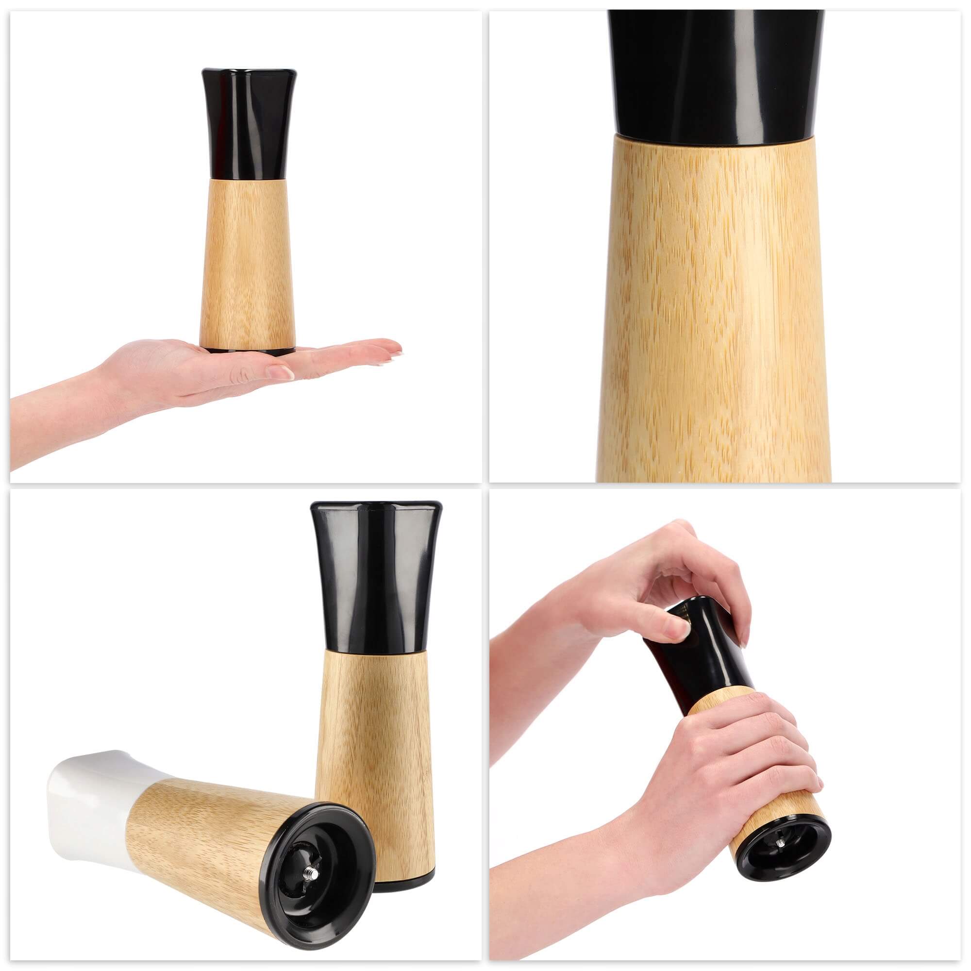 Młynek ręczny do przypraw 17 x 5 cm, czarny