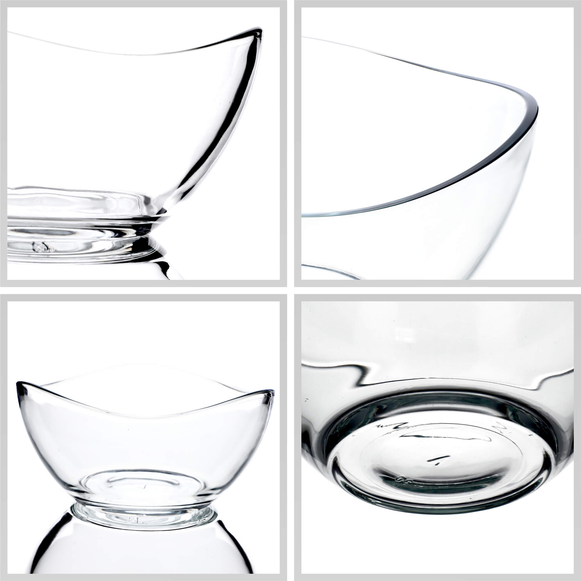 Szklana salaterka 17 x 8 cm, 2 szt.