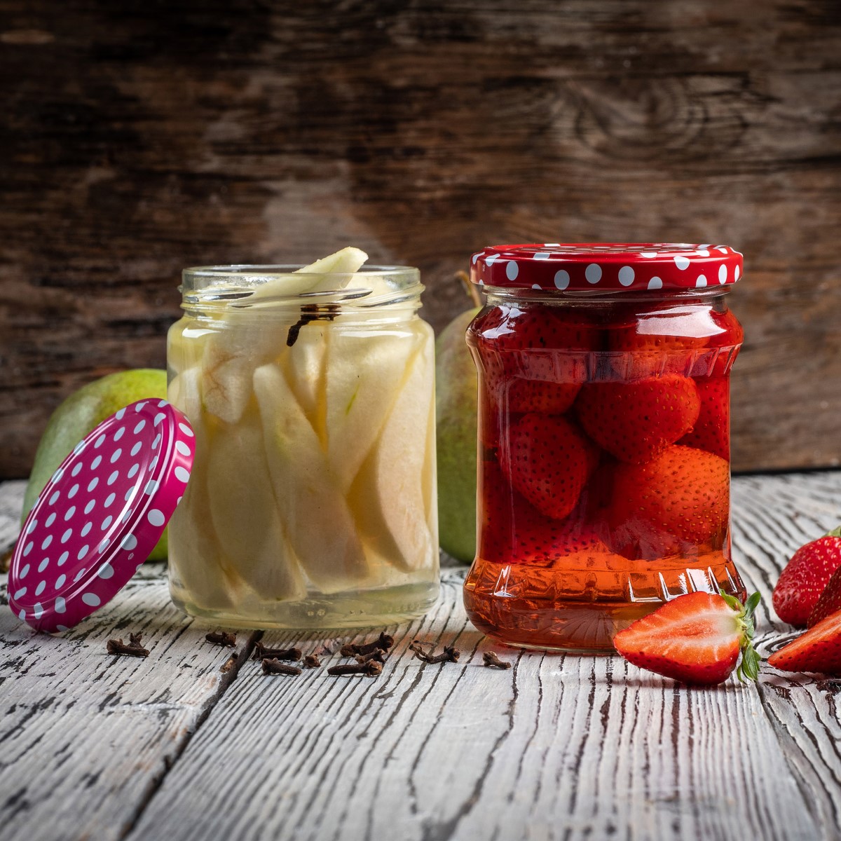 Słoiki na przetwory Kisko 500ml 24szt 82mm + wieczka "Miód"