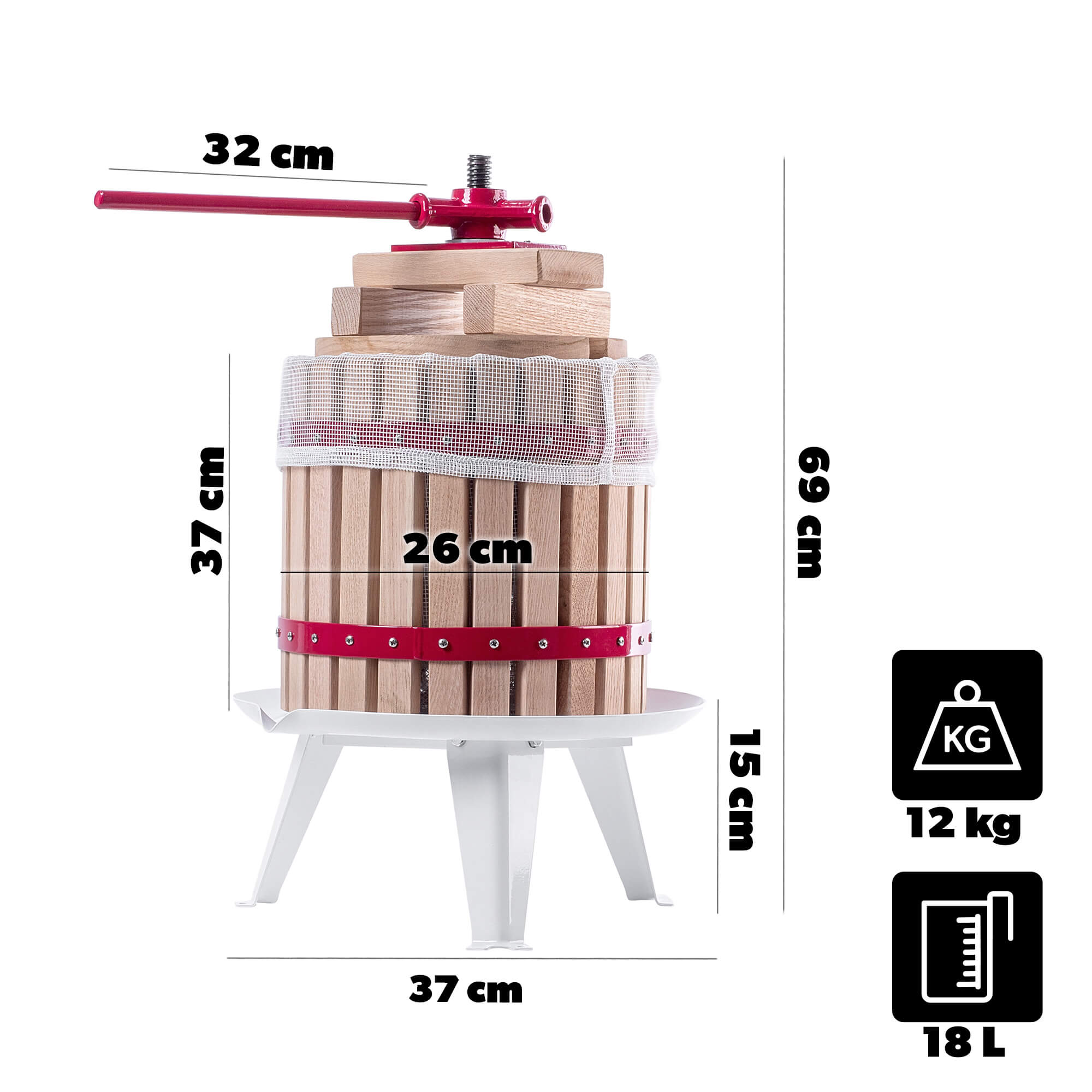 Wyciskarka do owoców z filtrem Silba 18L