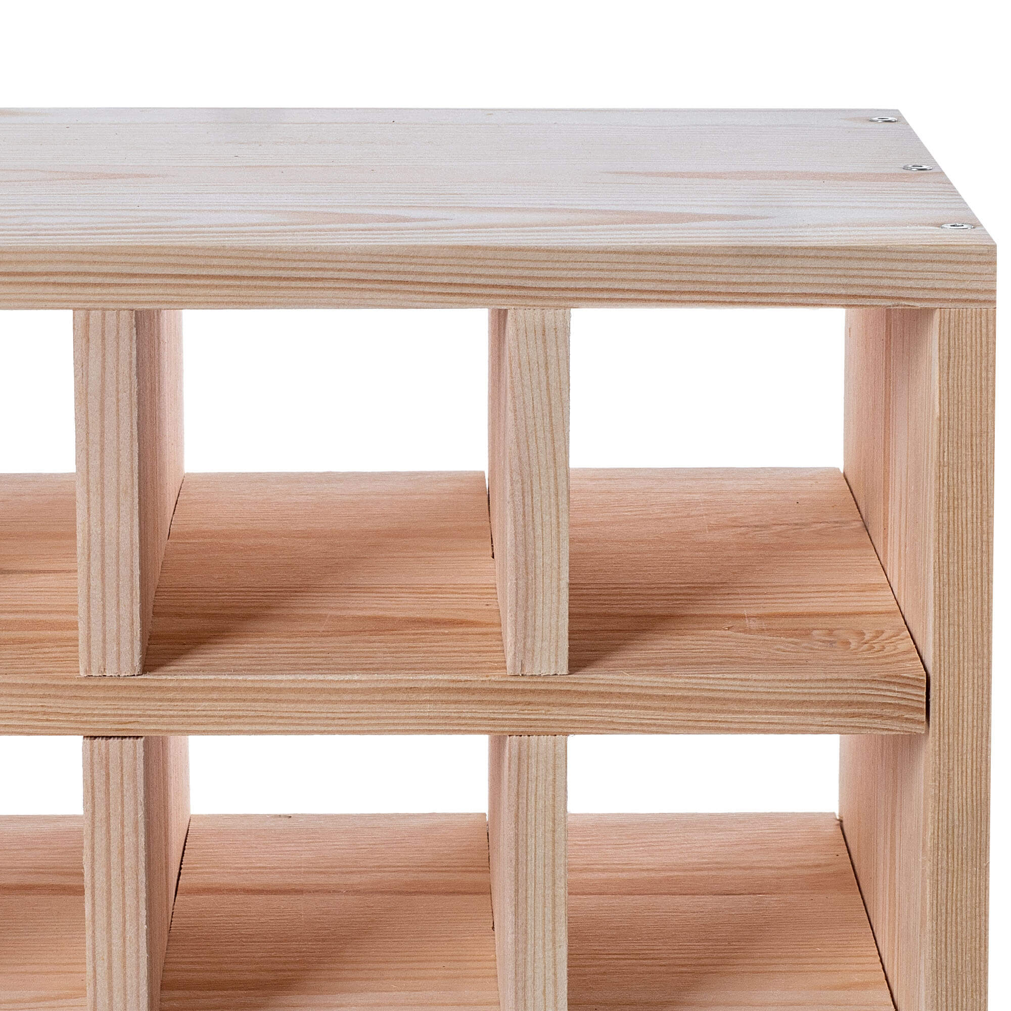 Regał na wino Loreo szachownica drewniany jasny brąz 2szt