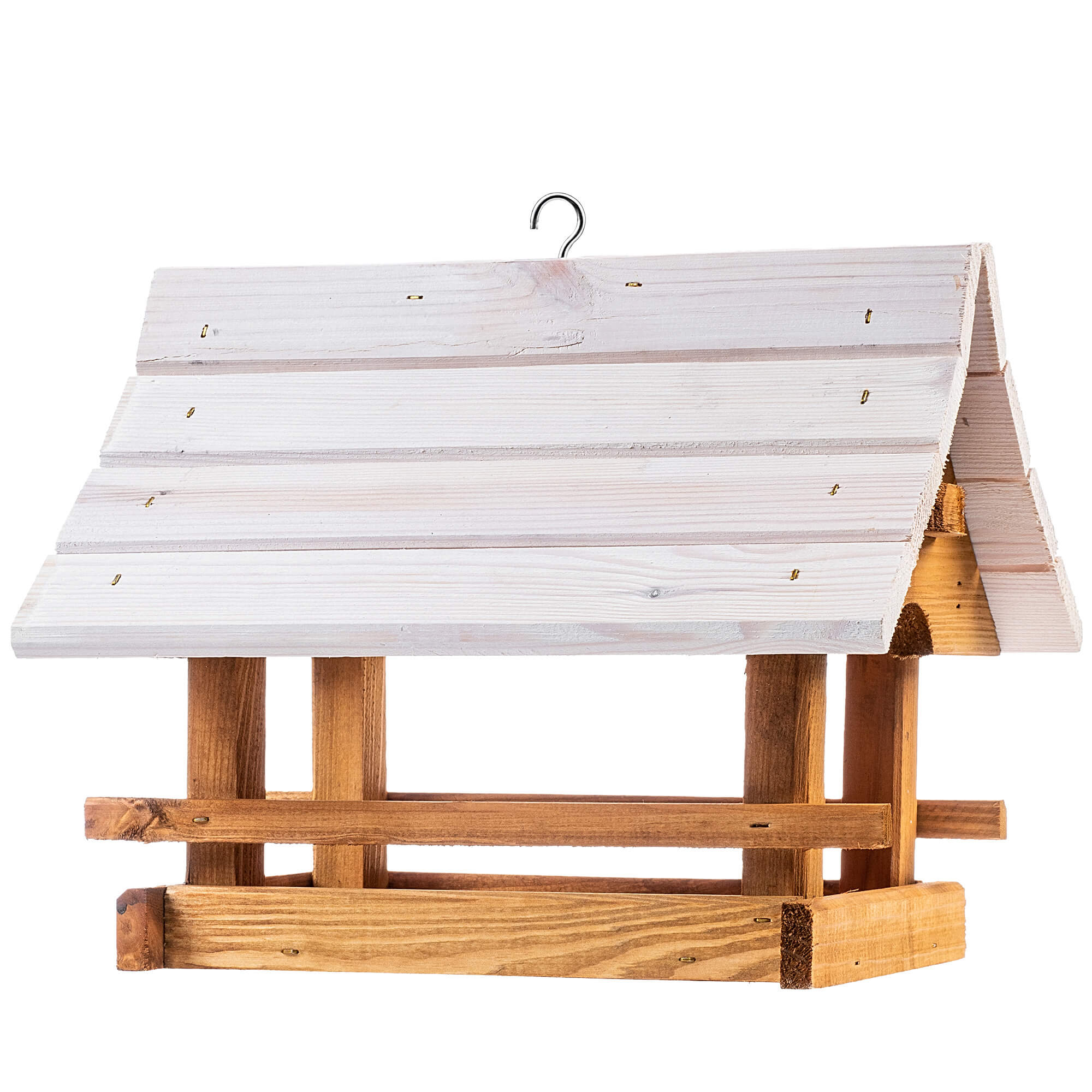 Karmnik dla ptaków Arbis domek 30 x 25 cm naturalny-biały