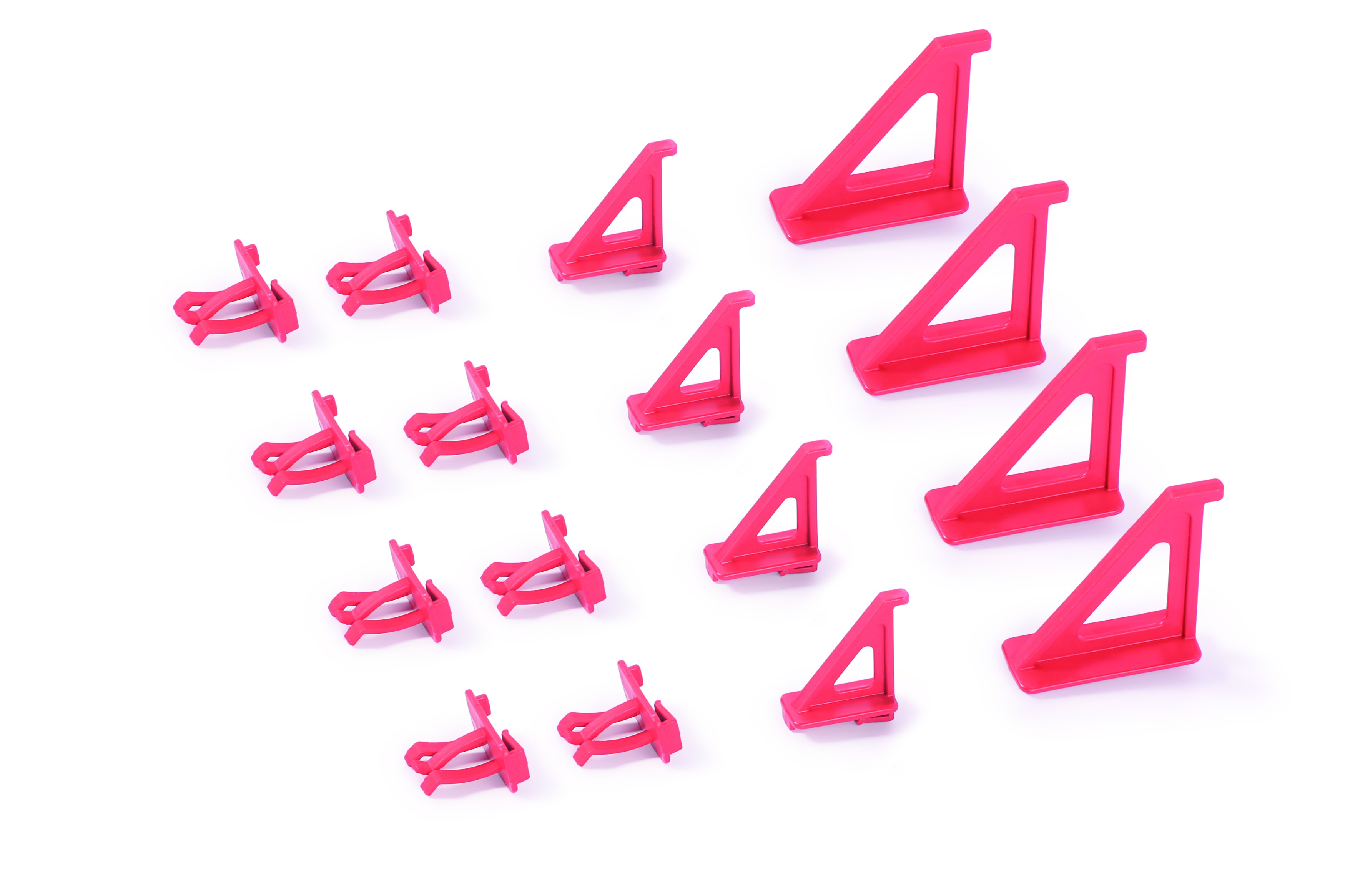 KISTENBERG Zestaw Wieszaków do tablicy narzędziowej Bineer - KBH16 - czerwony