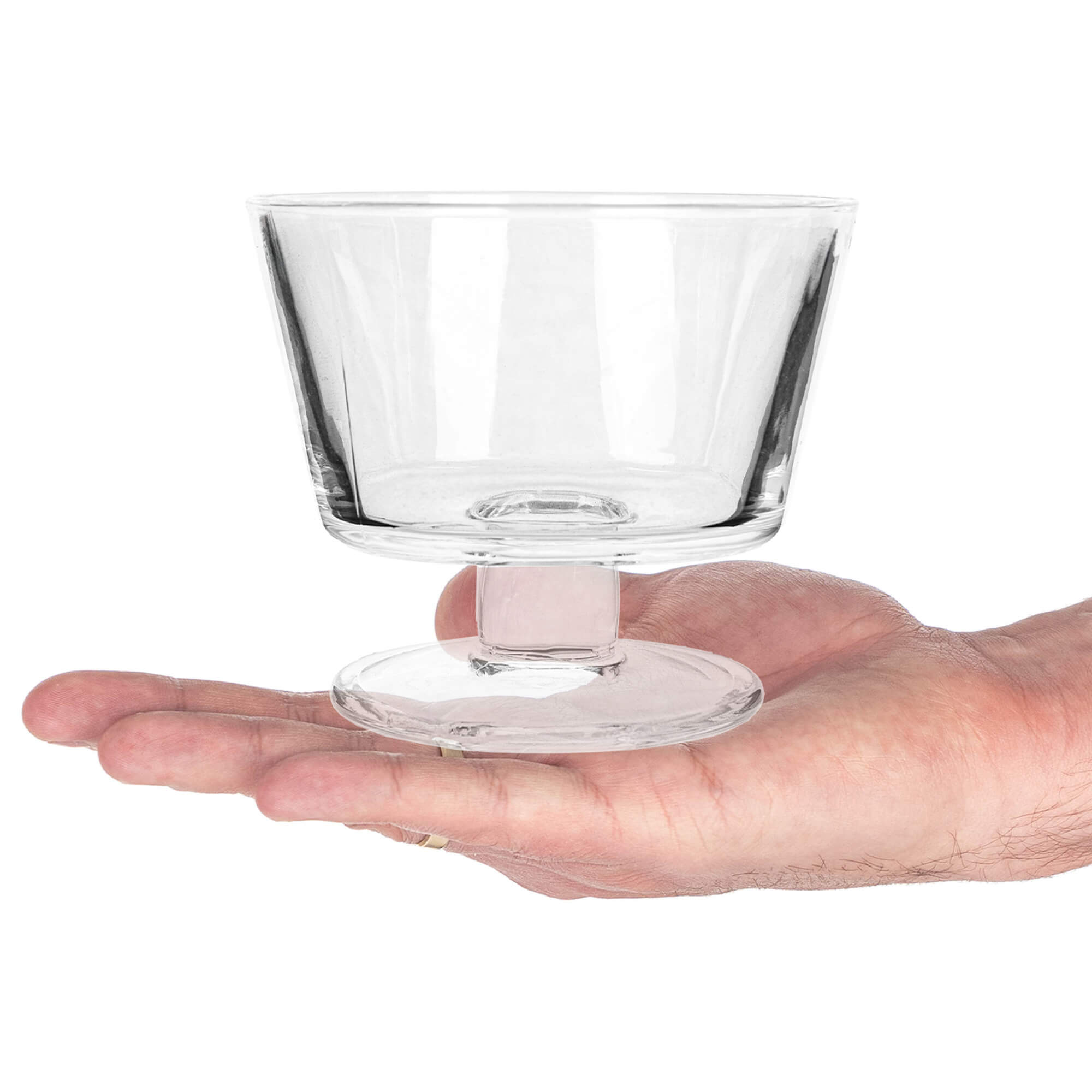 Pucharek do lodów Torza 290ml na nóżce wzór gładki 6 szt.