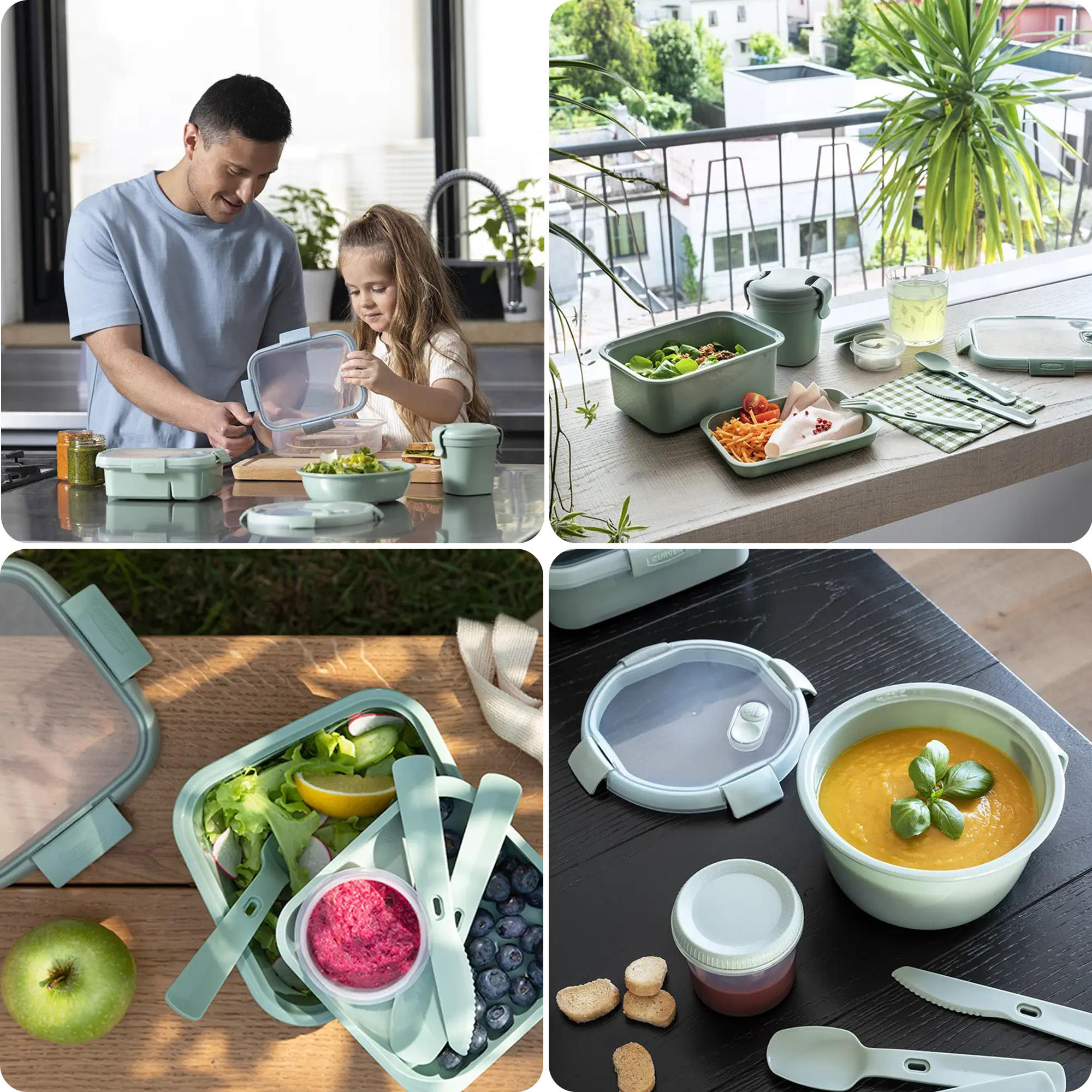 Pojemnik na żywność Curver Smart To Go Eco Line Sandwich 0.7L